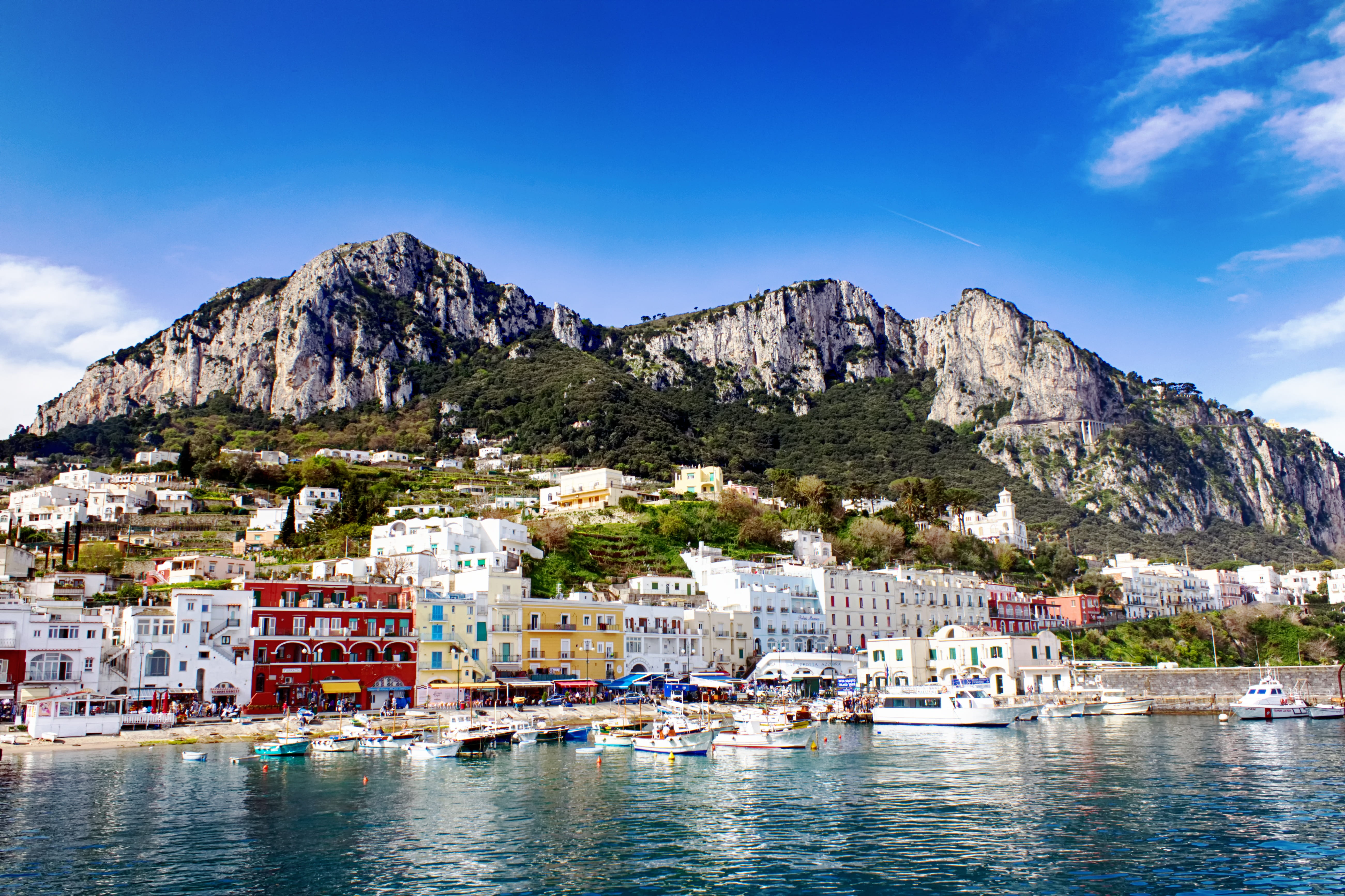 architectural photography of buildings italy capri sea island 2k 4k 5k