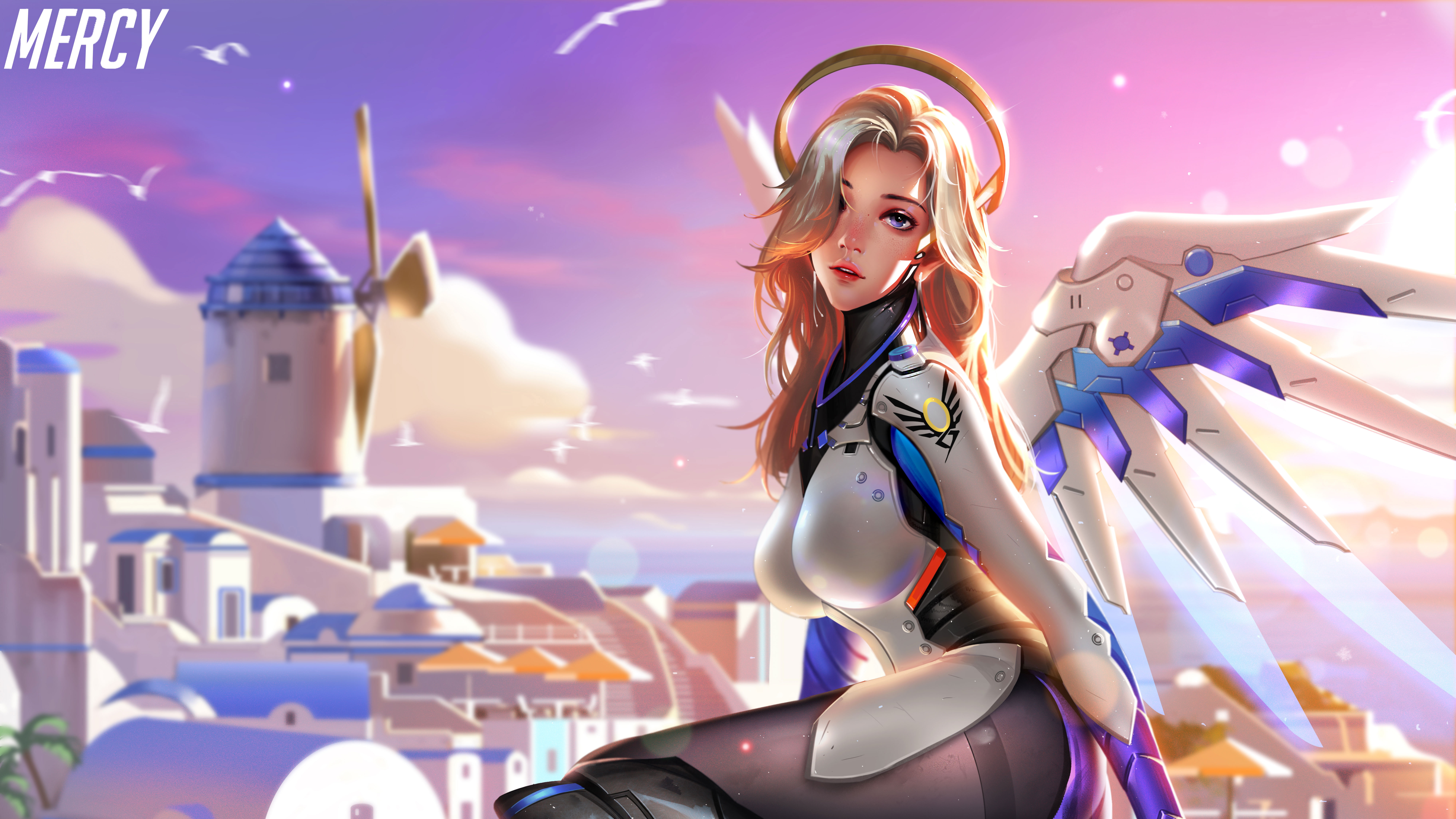 Artwork Mercy Overwatch 2k 4k 5k 8k