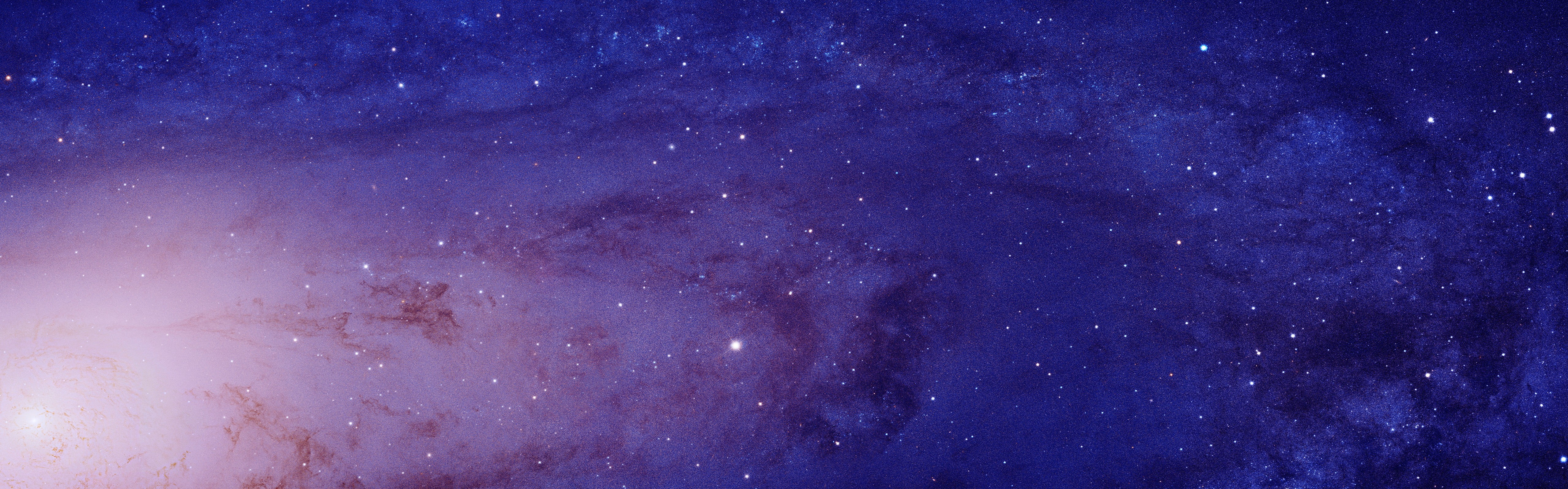 galaxy digital wallpaper Andromeda space stars closeup multiple display 2k 4k 5k