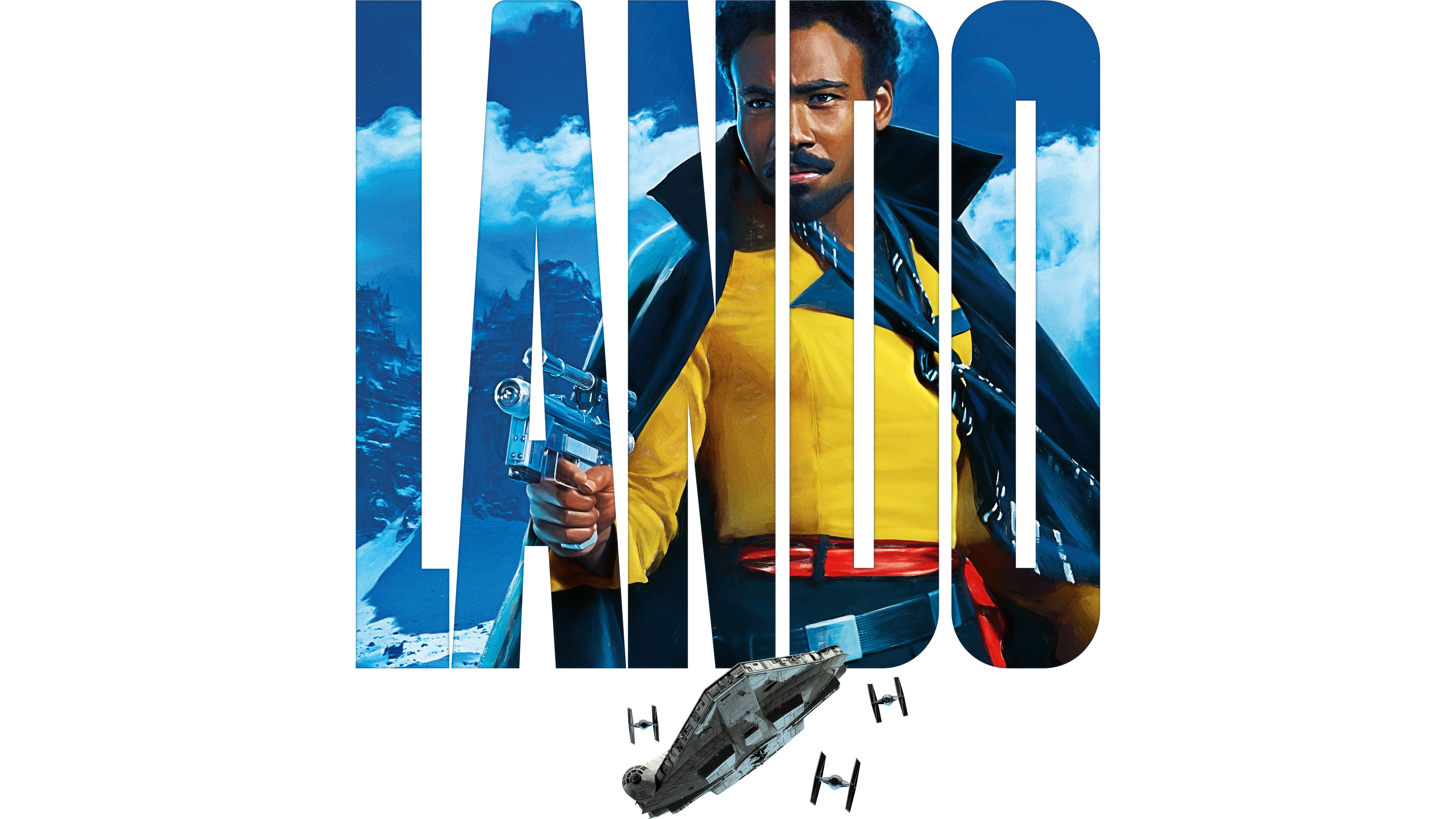 Lando illustration Solo A Star Wars Story Donald Glover 2k 4k 5k 8k