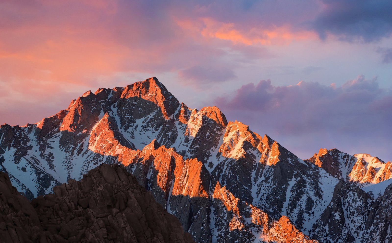 macOS Sierra snow covered mountain Computers apple scenics nature 2k 4k 5k