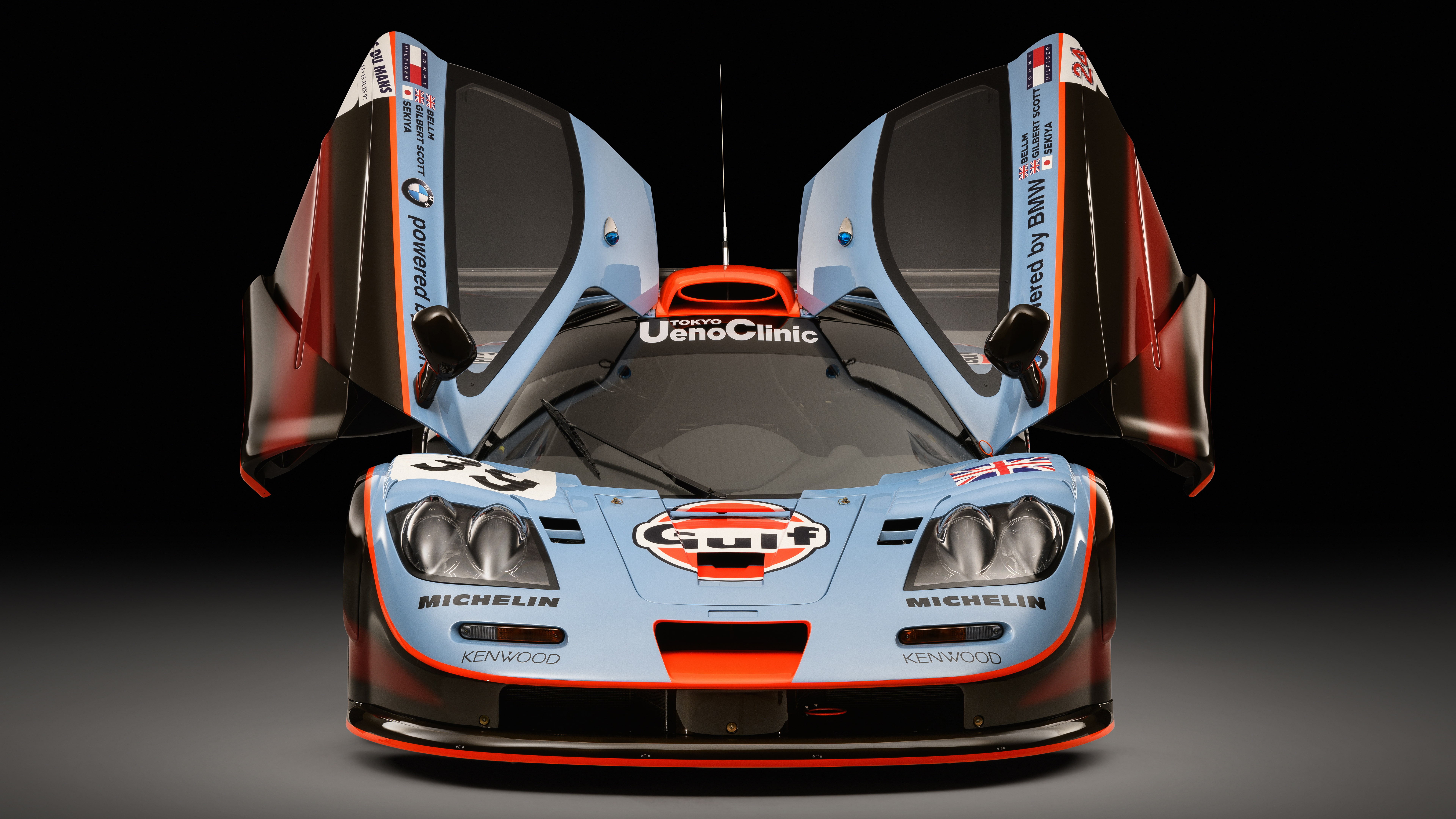McLaren GTR mode of transportation black background 2k 4k 5k 8k