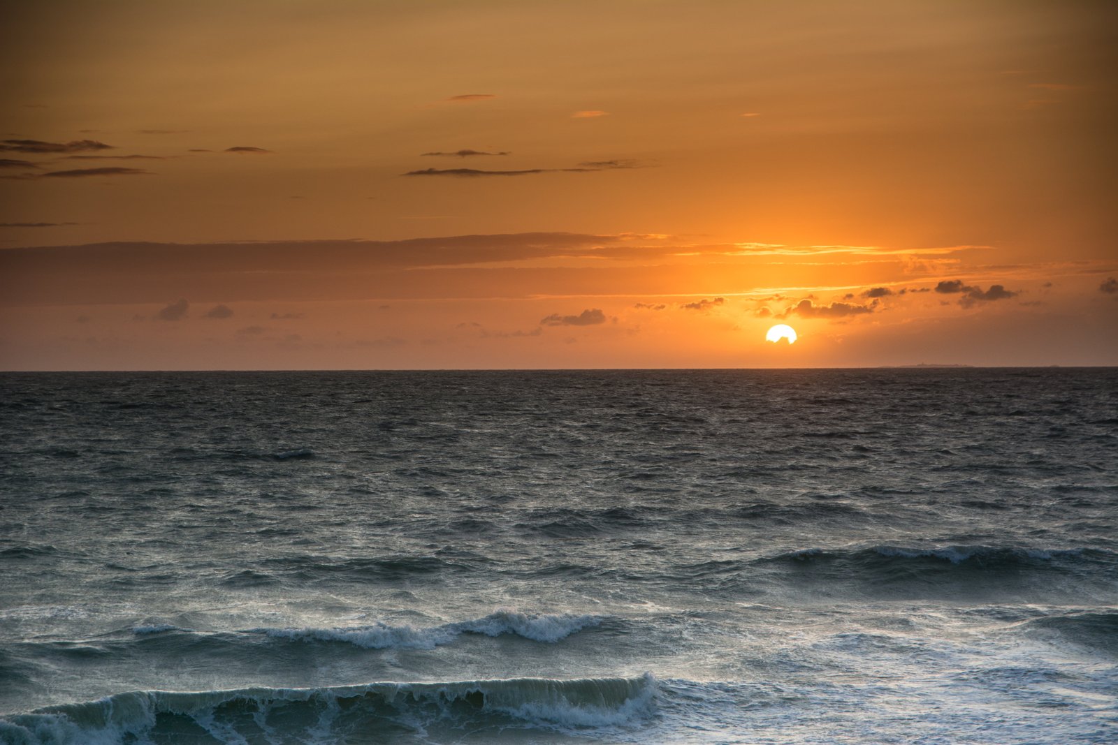 ocean during sunset Sea mer beach normandie france nikon d 2k 4k 5k