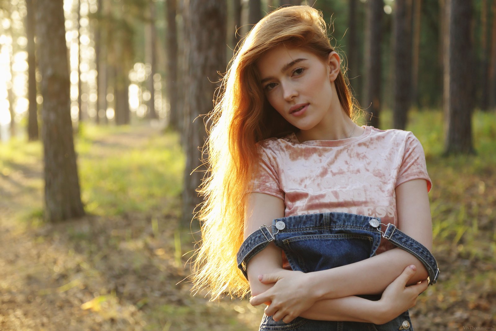 women Jia Lissa VivThomas outdoors forest nature 2k 4k 5k