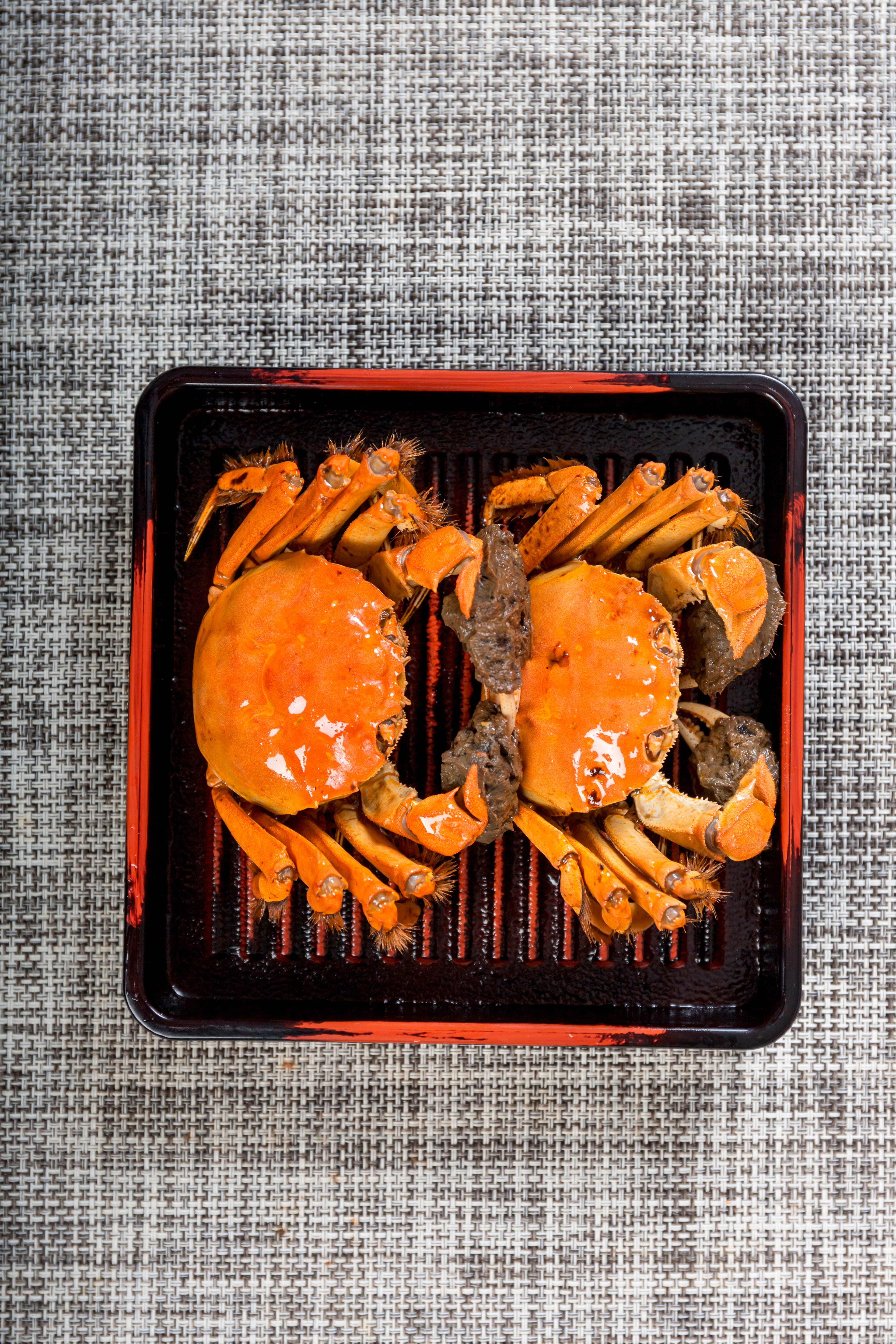 food background seafood crabs and drink directly above 2k 4k