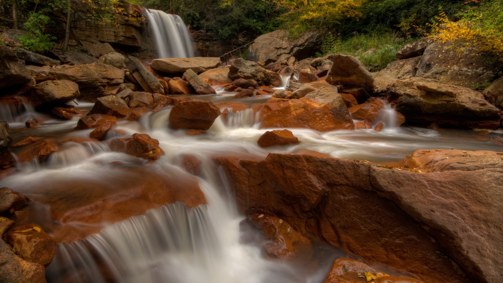 ultra hd resolution waterfall nature rock solid 2k 4k 5k 8k