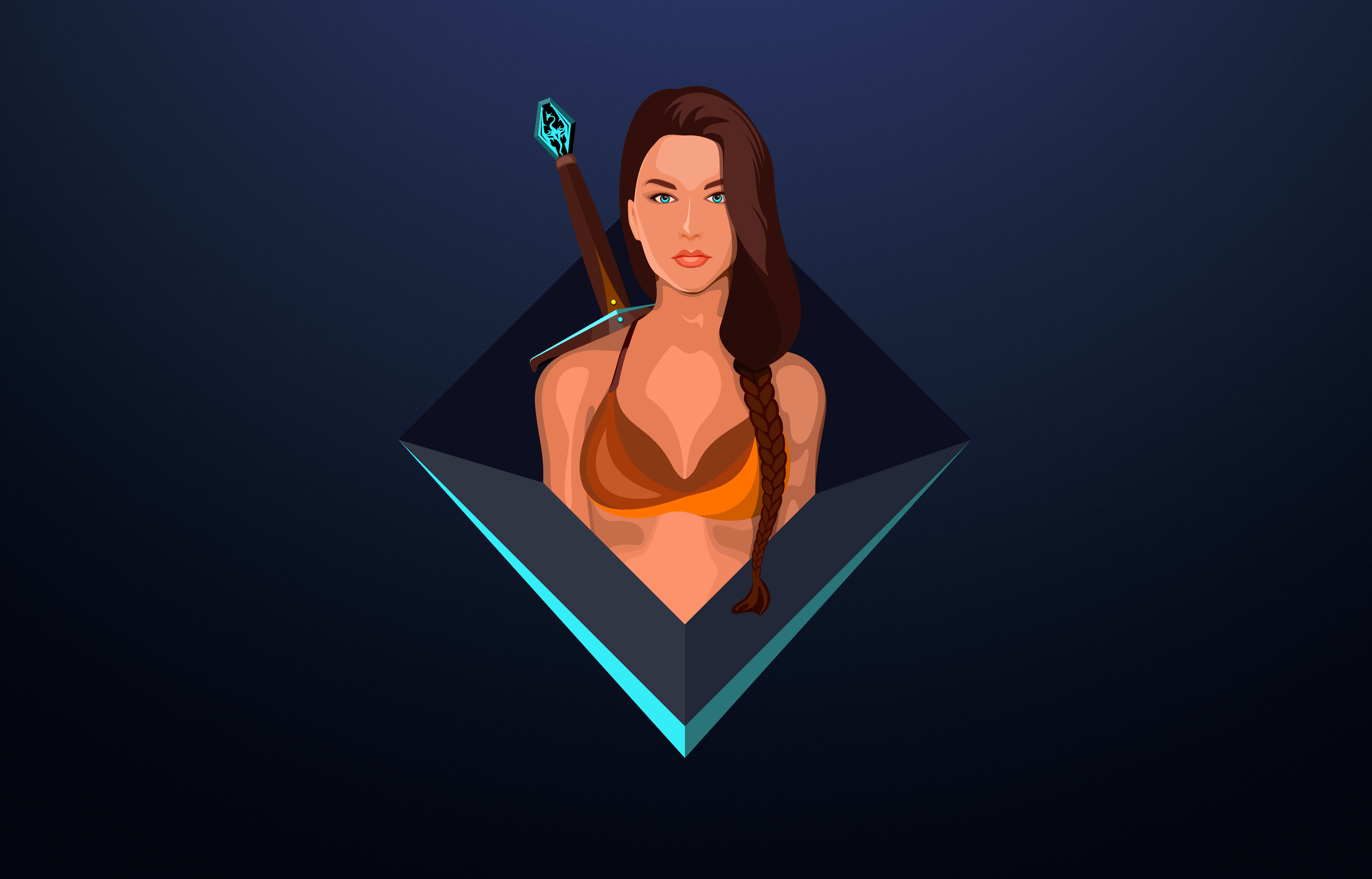 warrior artist artwork digital art hd deviantart 2k 4k 5k 8k