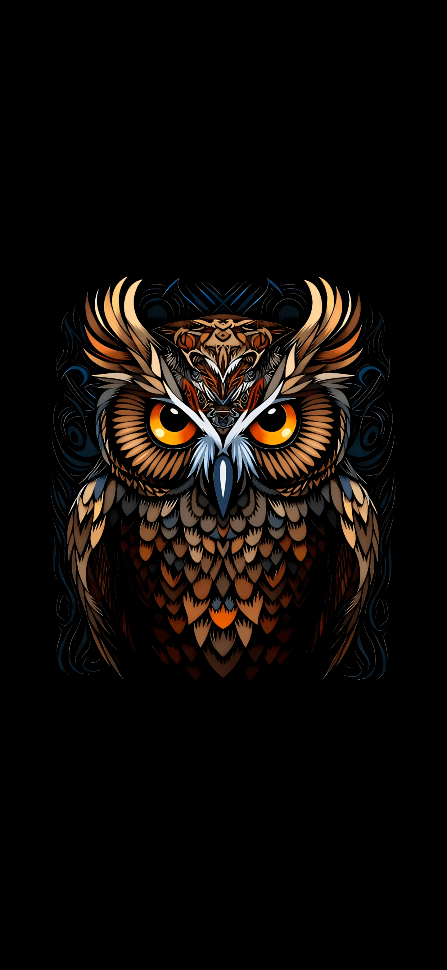 Tribal Owl and Eagle amoled minimalism