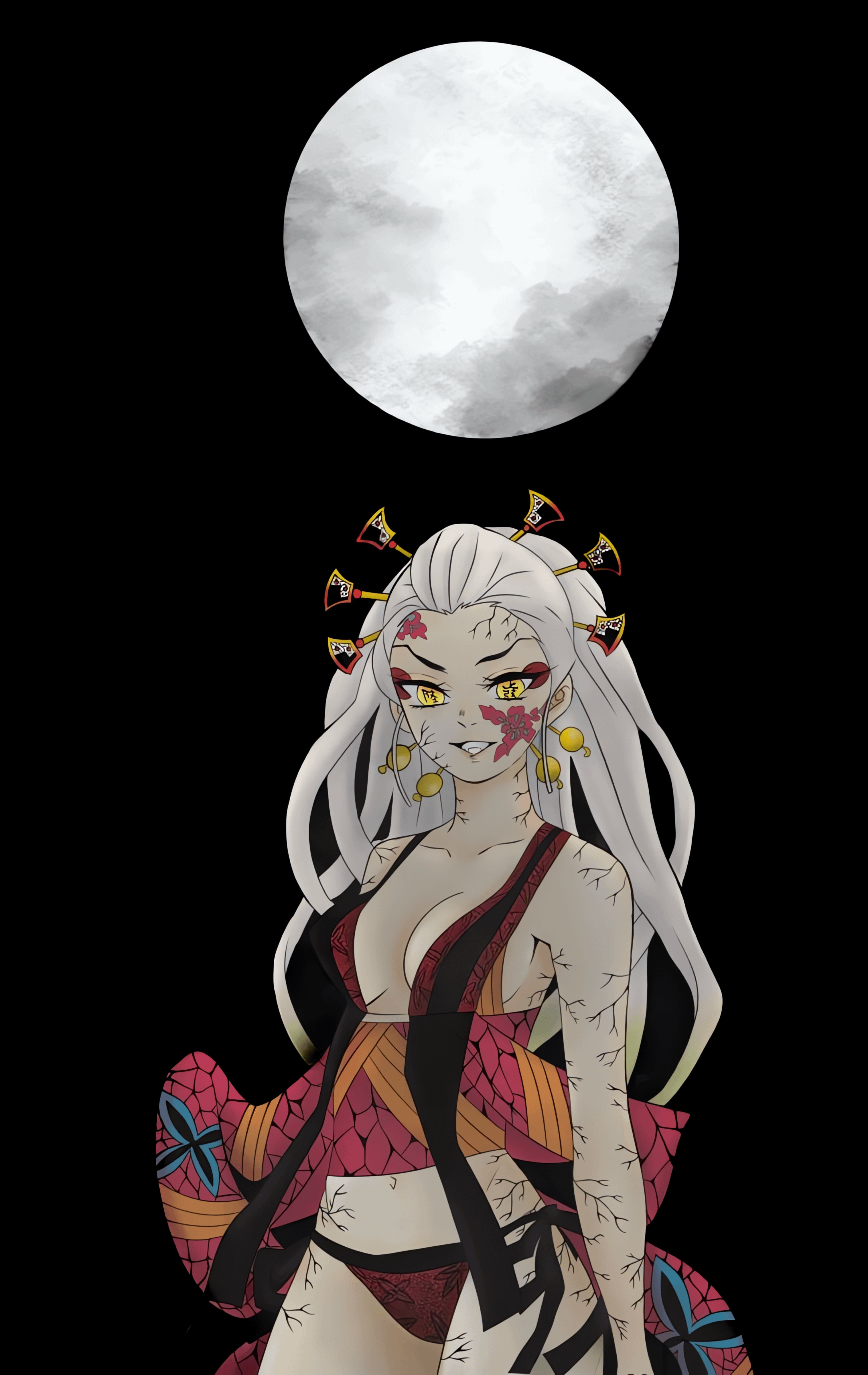 Daki kimetsu no yaiba demon slayer anime amoled mobile 2k