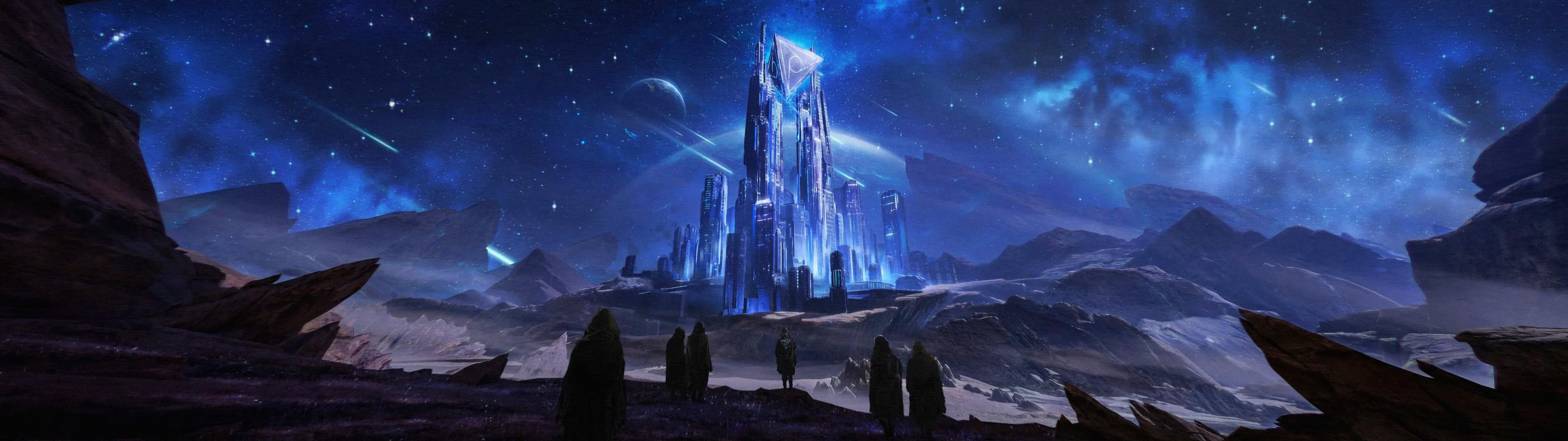 Singularity digital art wide screen dual monitor 2k 4k 5k