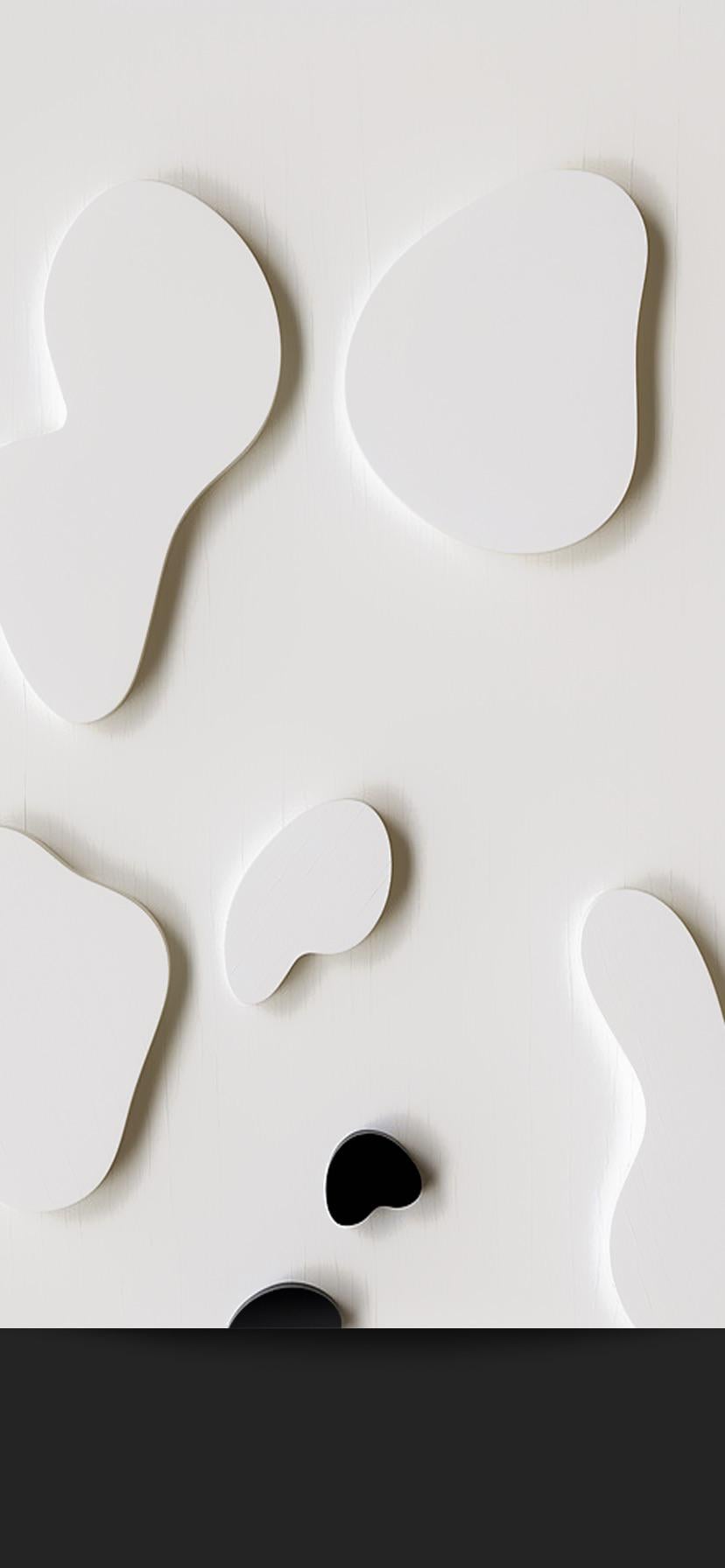 Neumorphic Wallpaper patters countours black and white mobile wallpaper