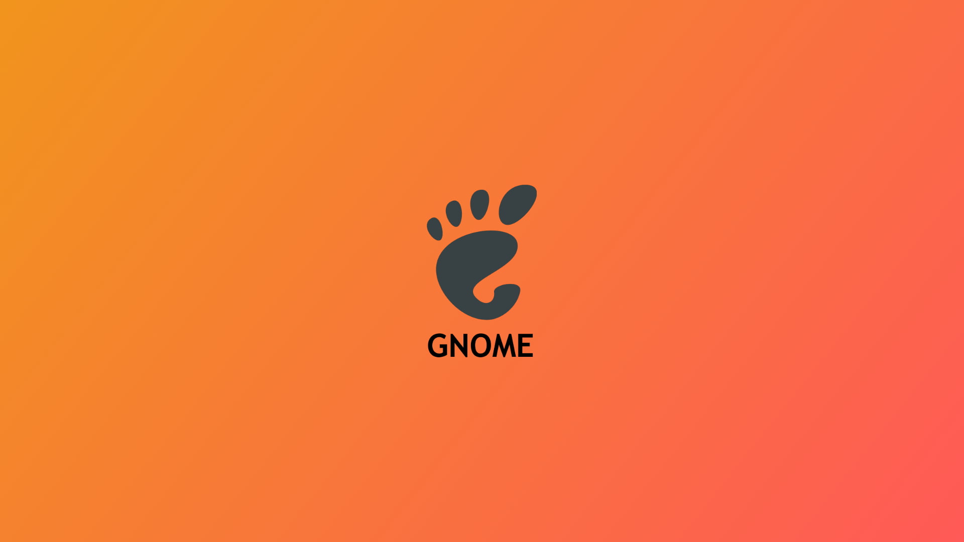 abstract GNOME orange logo Linux 2k