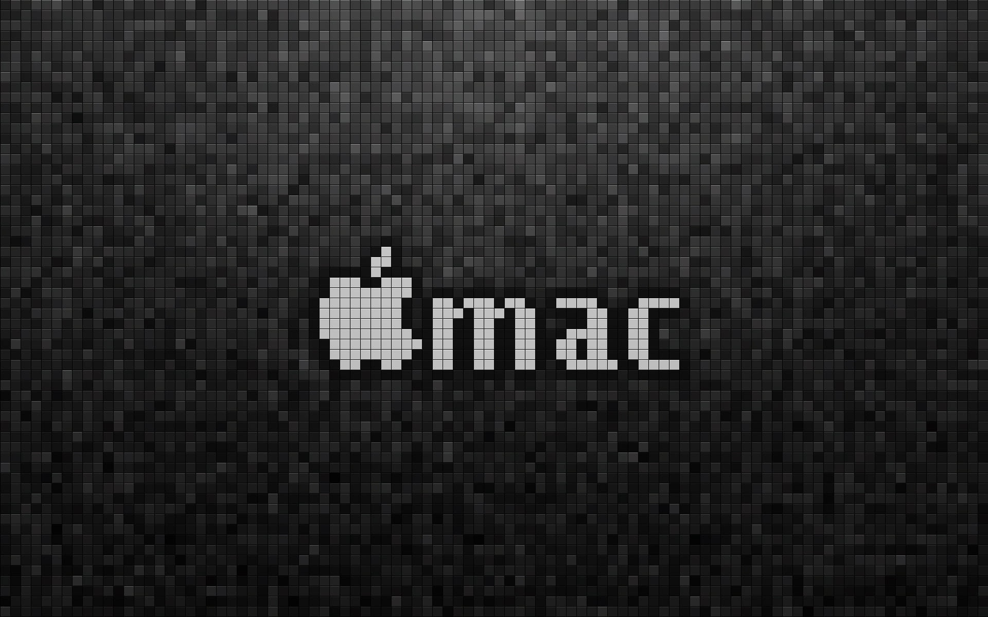 Apple Mac logo imac pixels backgrounds pattern black Color 2k