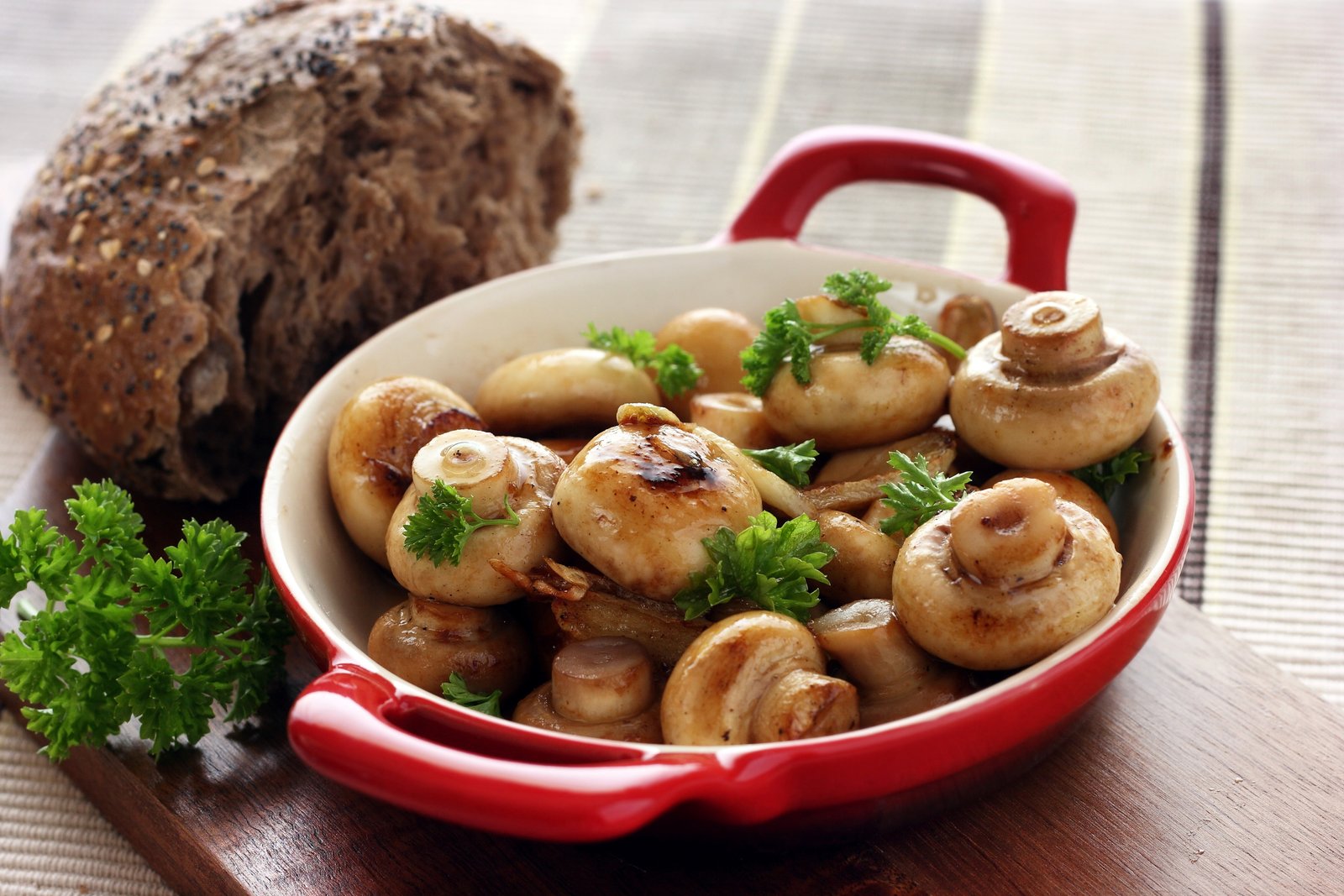 brown mushroom lot macro food gourmet vegetable meal wood Material 2k 4k 5k