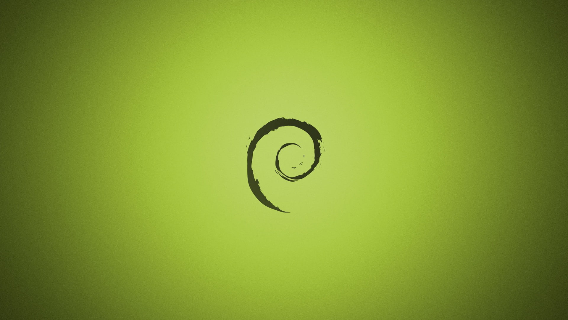 green Linux GNU Debian minimalism background shapes 2k