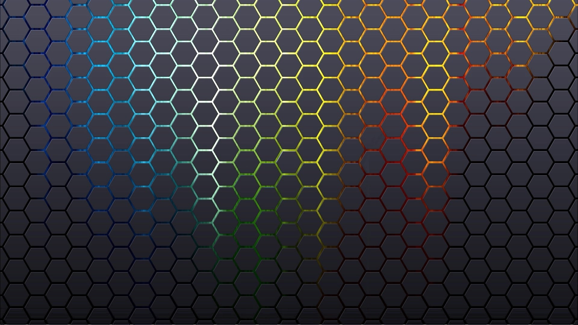 grey and multicolored wallpaper minimalism colorful beehive patterns 2k