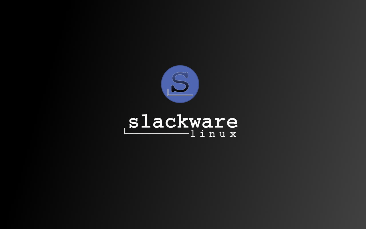 Linux Slackware studio shot text communication western script