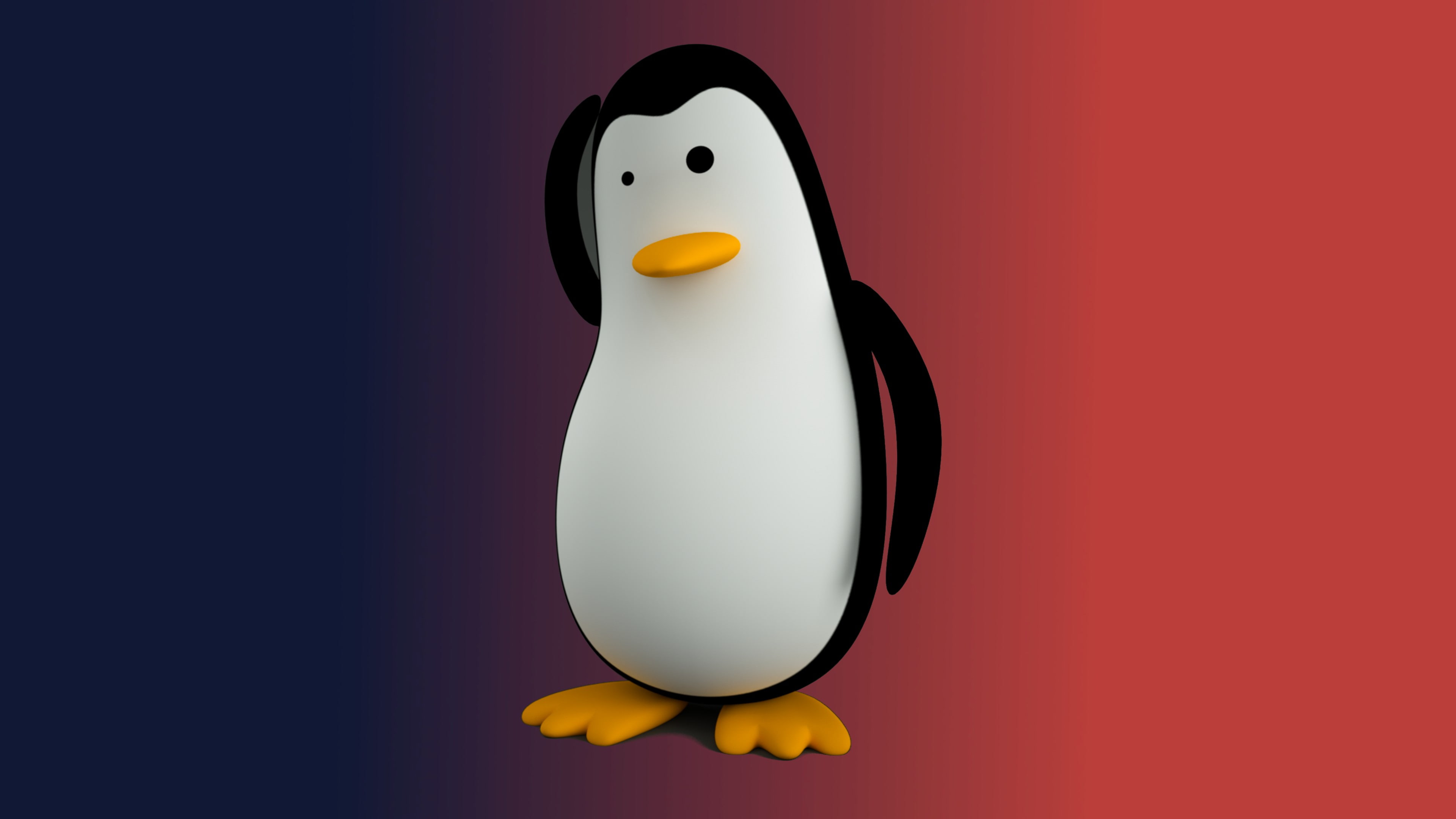 Linux Tux Penguin 2k 4k
