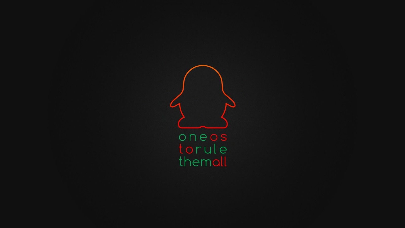 Linux Tux The Lord of the Rings communication illuminated 2k