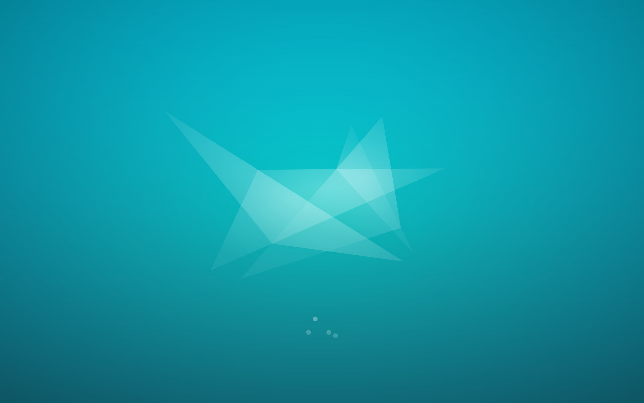 Linux Xubuntu Xfce cyan background blue shape no people 2k