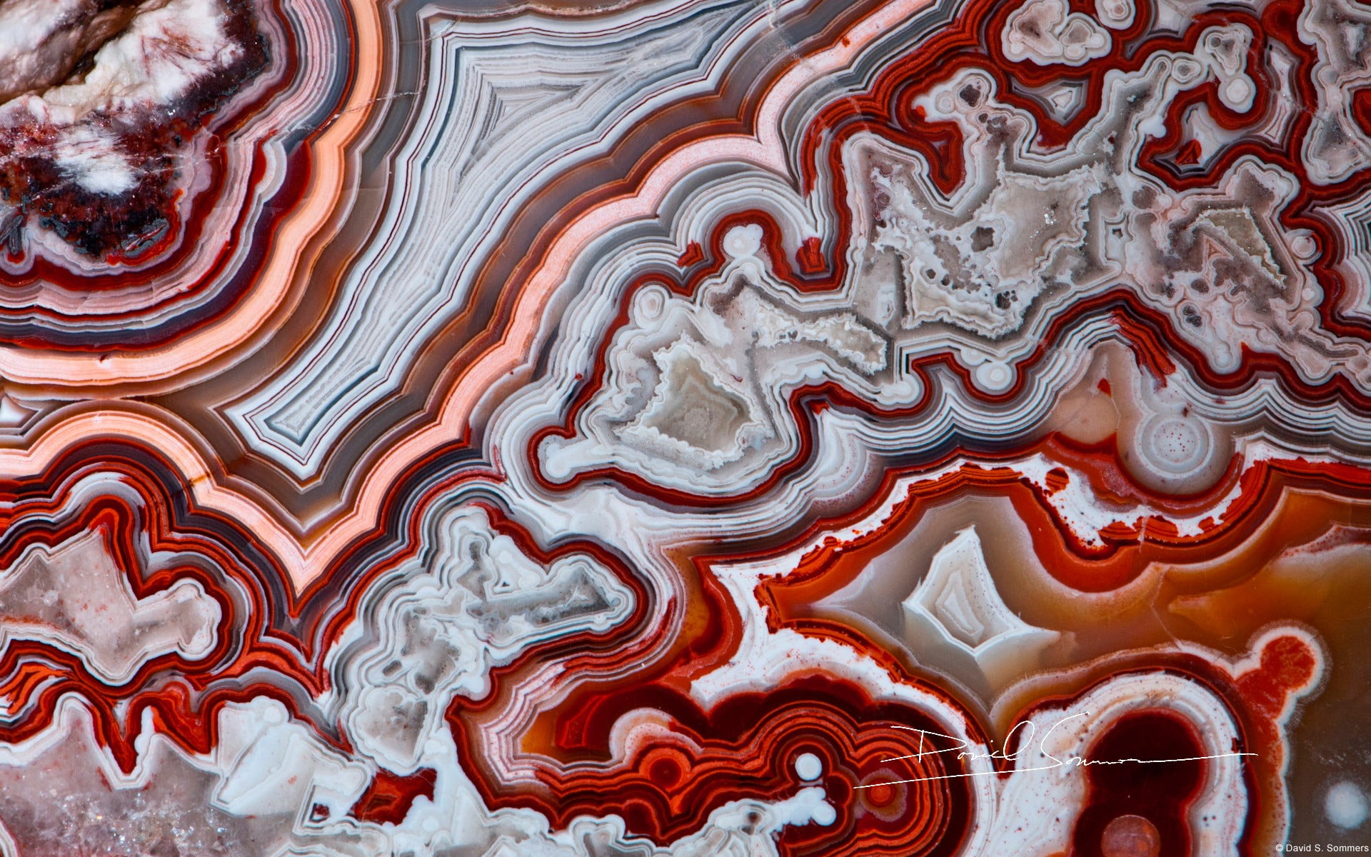 red and multicolored textile rock nature mineral macro pattern 2k