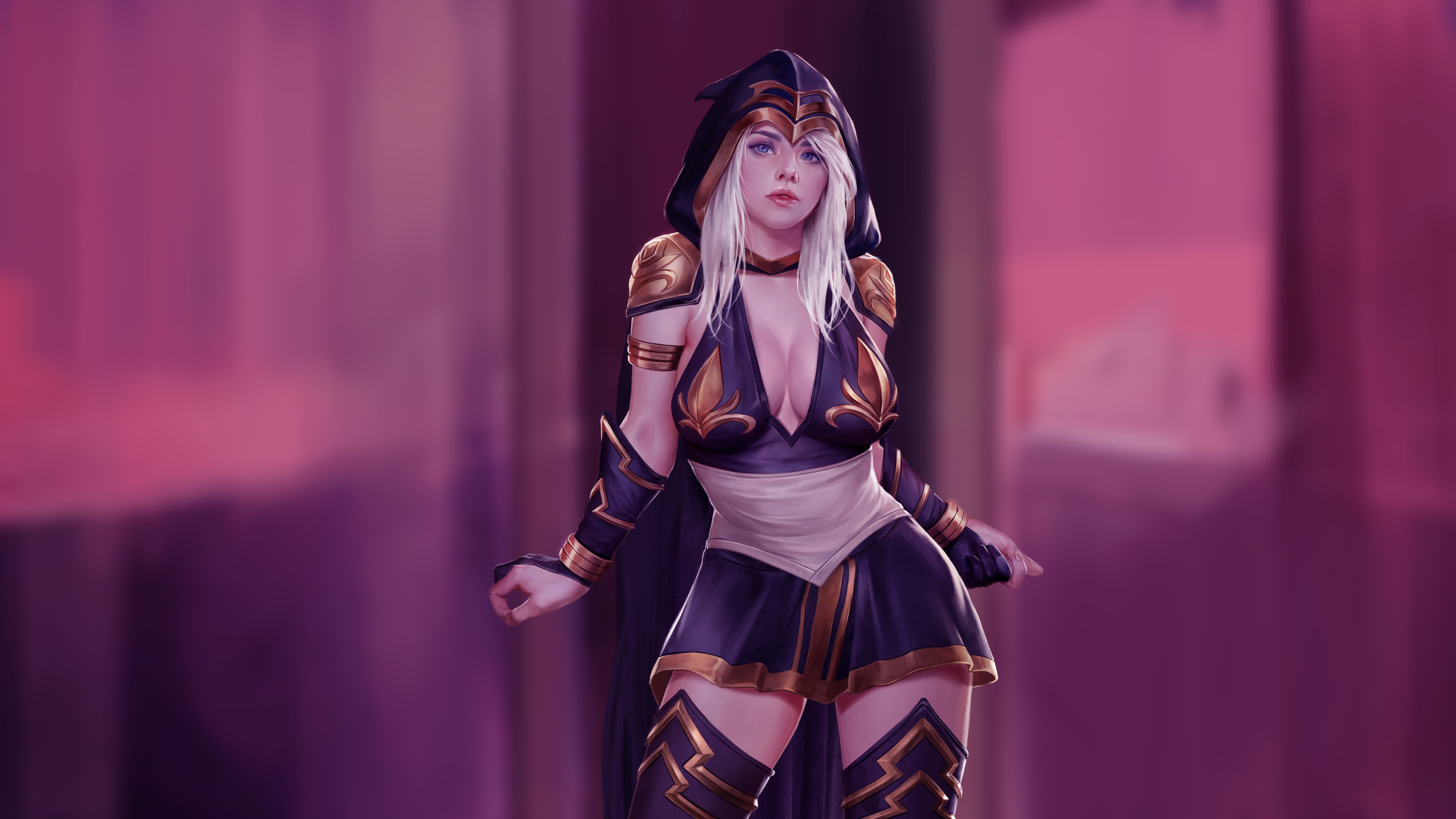 Ashe League of Legends video games game characters 47 2k 4k 5k 8k