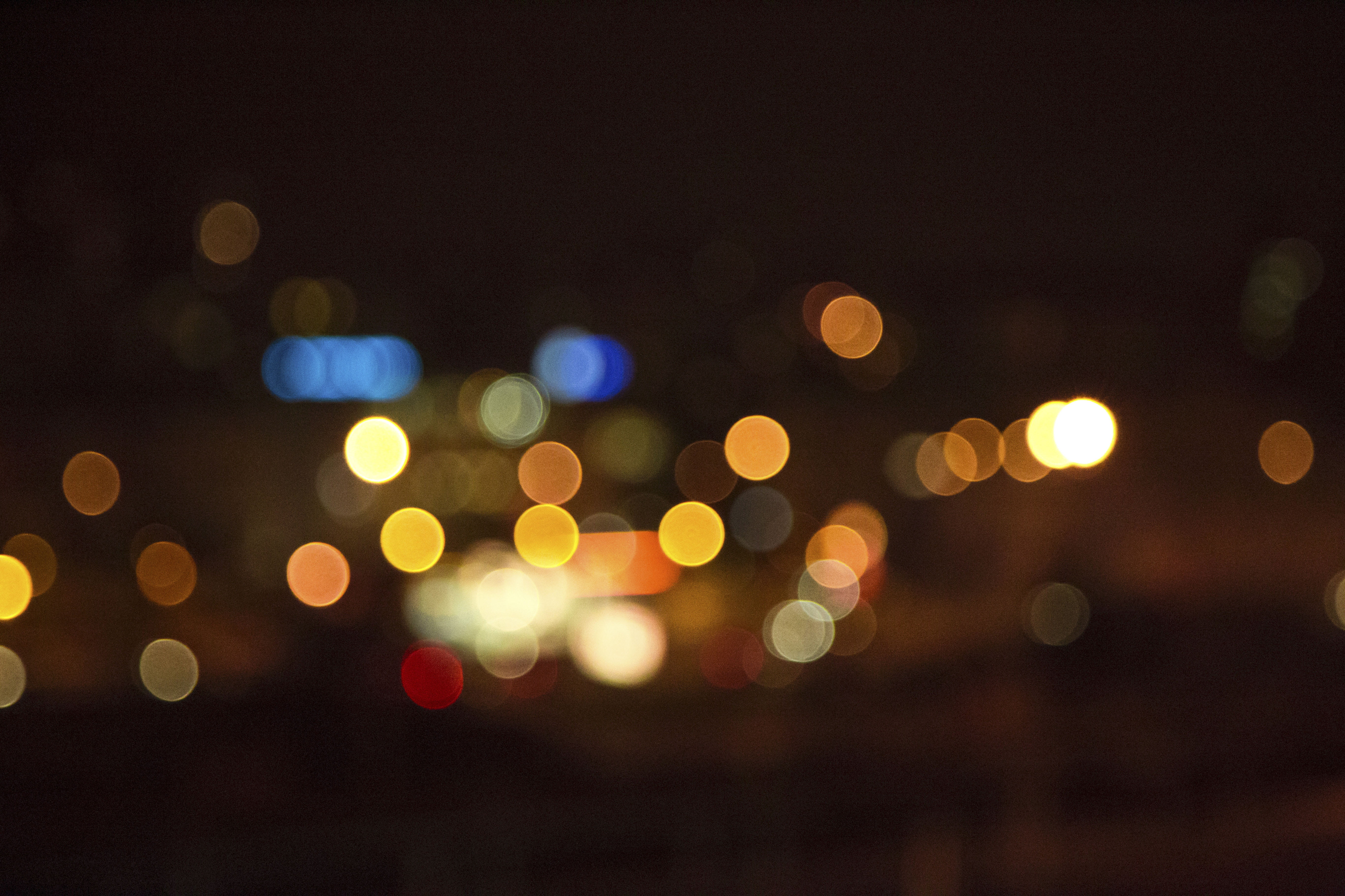 bokeh lights photography dark night urban city defocused 2k 4k 5k
