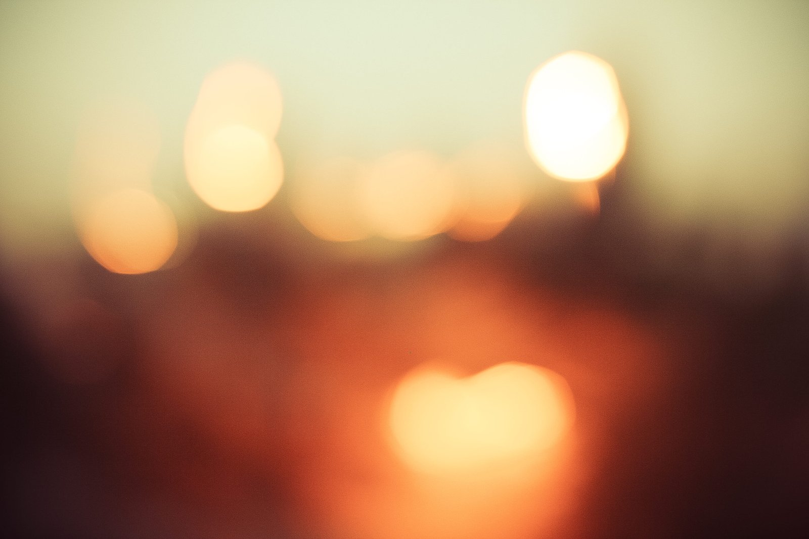 Bokeh Time abstract blurred colorful light lights orange 2k 4k