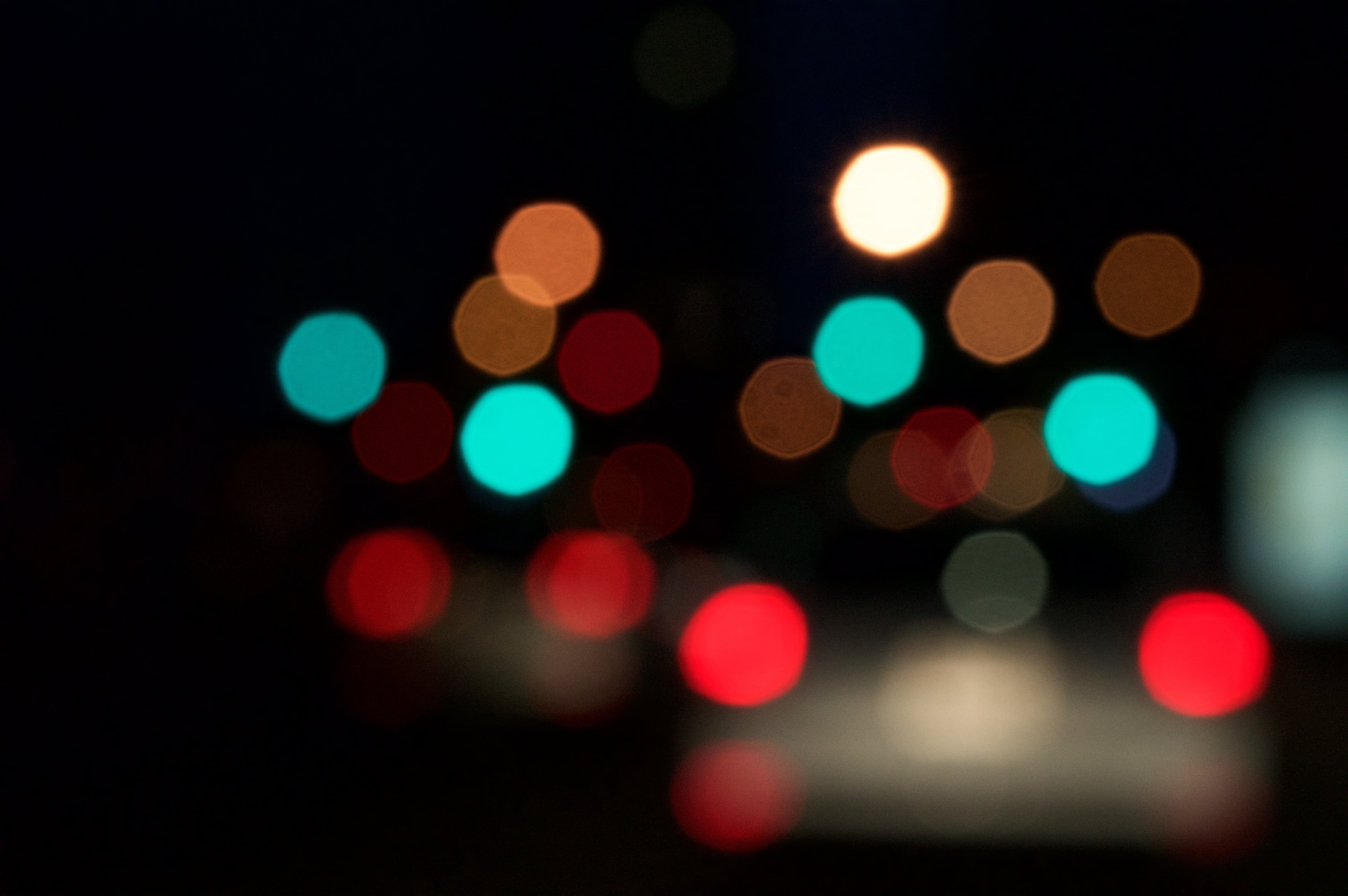 bokeh background city lights abstract blurred downtown street 2k 4k 5k