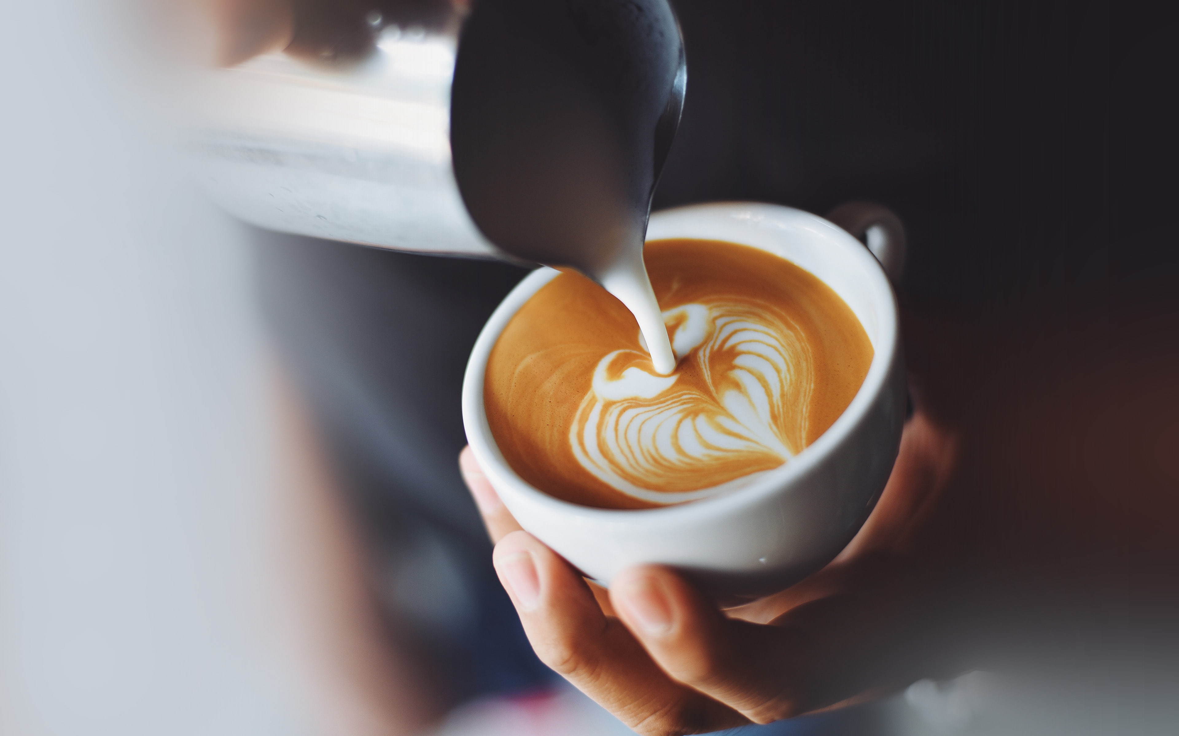 coffe barista art bokeh 2k 4k