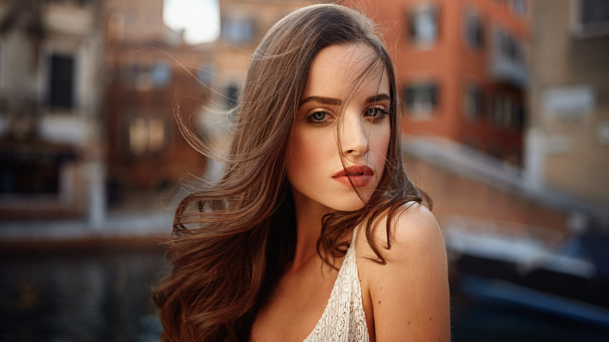 Georgy Chernyadyev women model brunette looking at viewer 2k