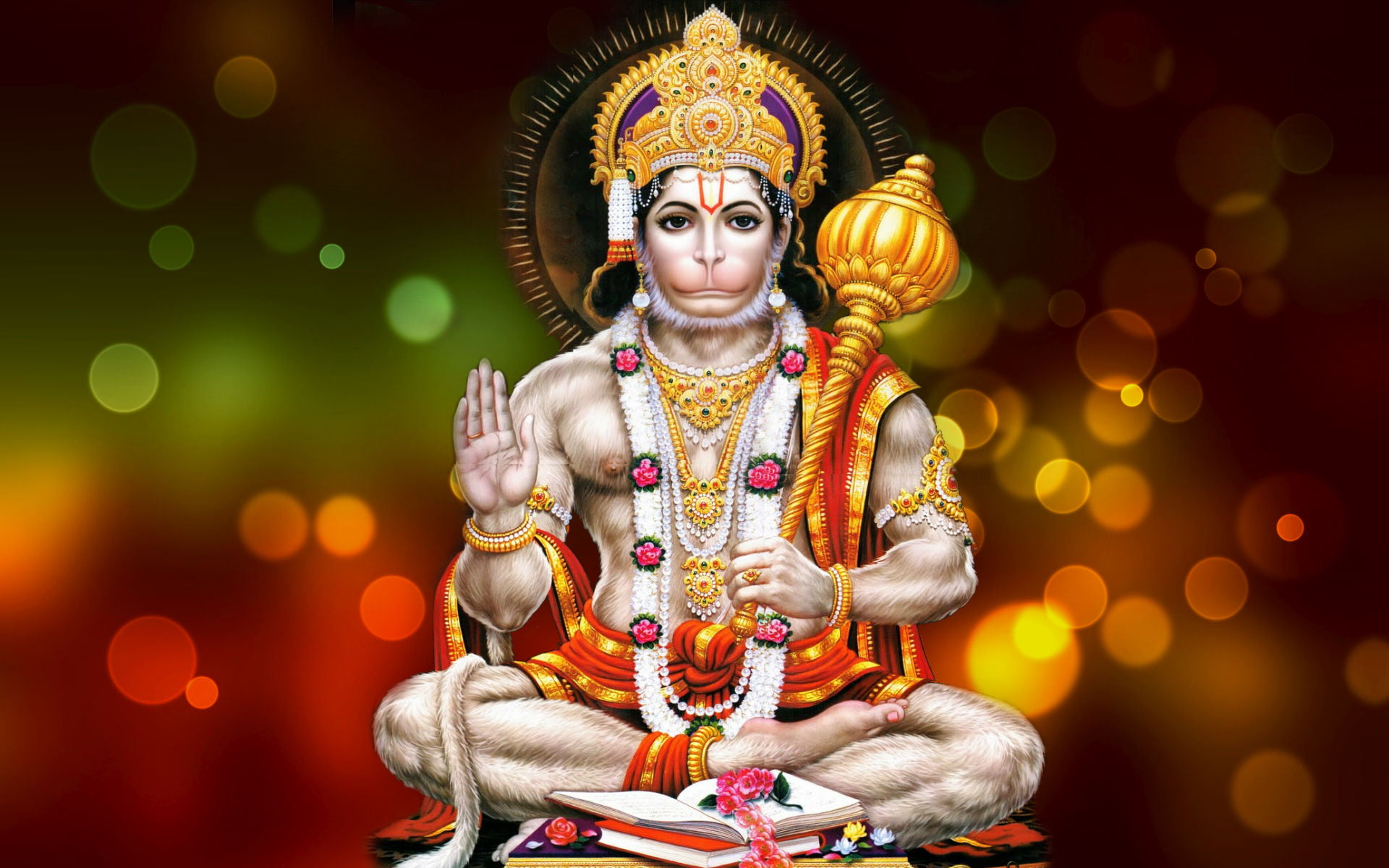 God Hanuman Ji Lord light bokeh one person religion 6 2k