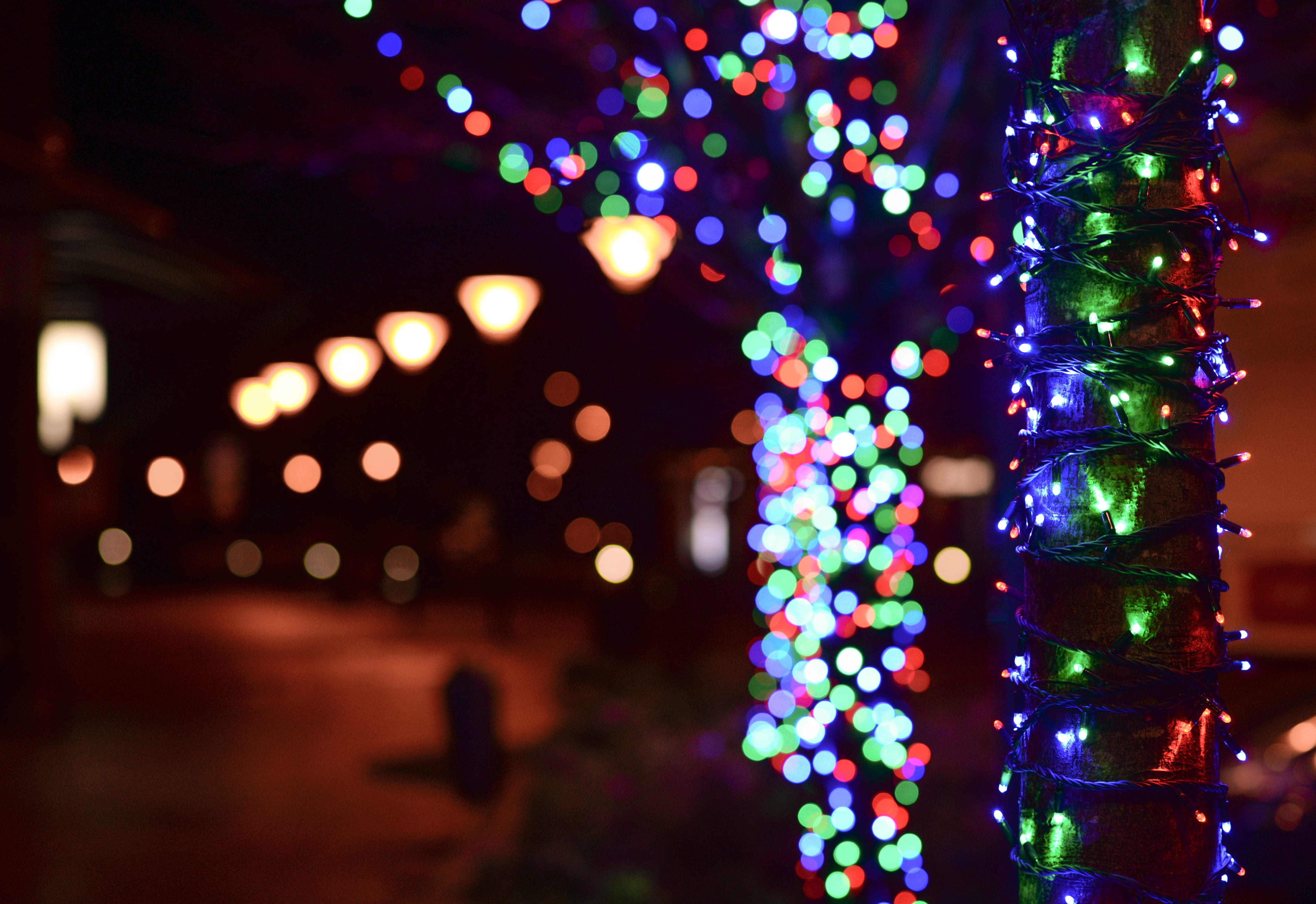light bokeh colors blur shiny holiday glow decoration 2k 4k 5k