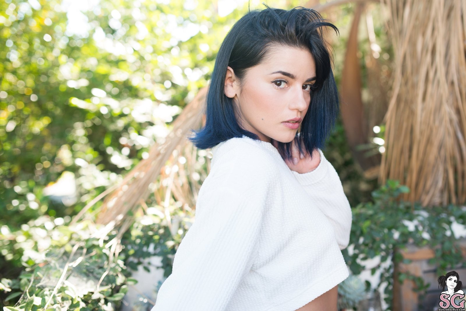 Ness Suicide Girls brunette model women outdoors 2k