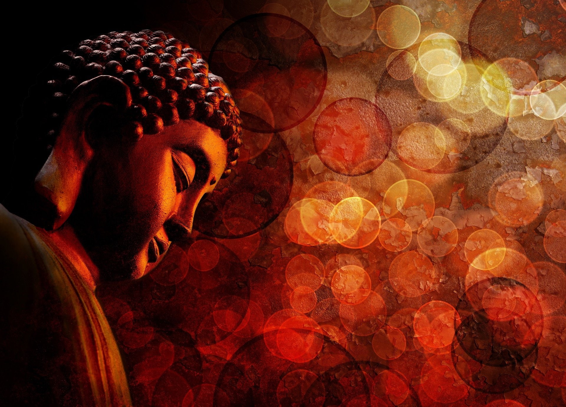Religious Buddha Bokeh 2k