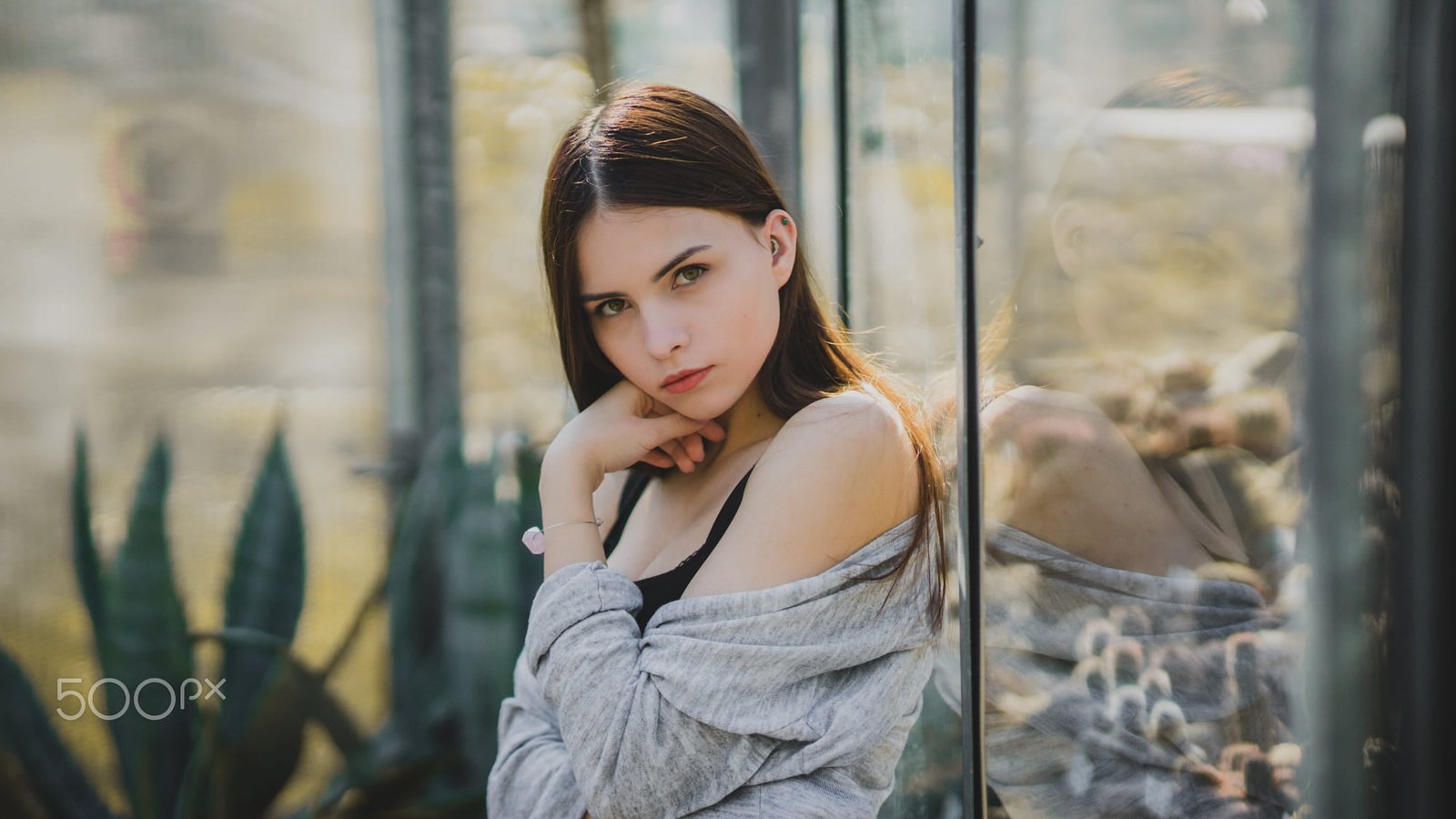 women s gray off shoulder long sleeved shirt brunette outdoors 2k