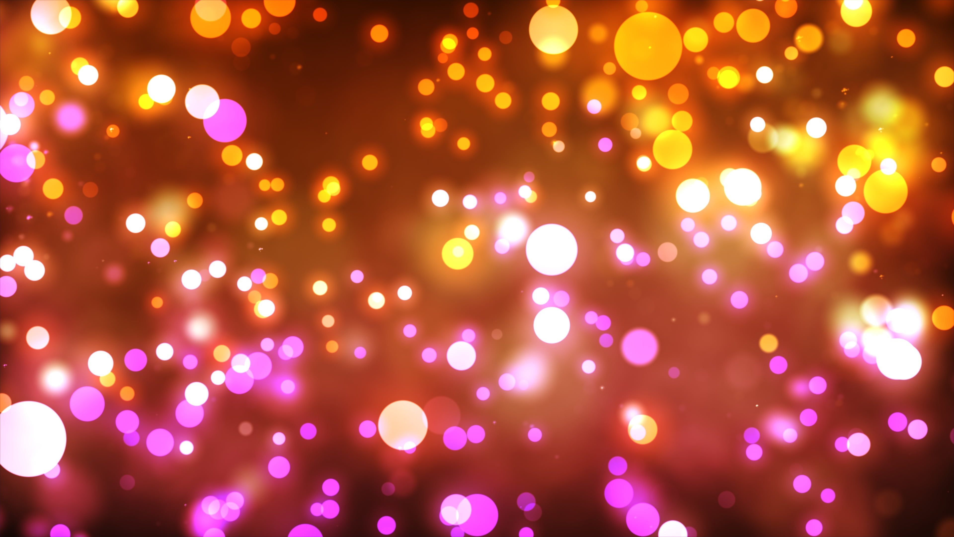 yellow and pink bokeh light photography glow shiny colors 2k 4k