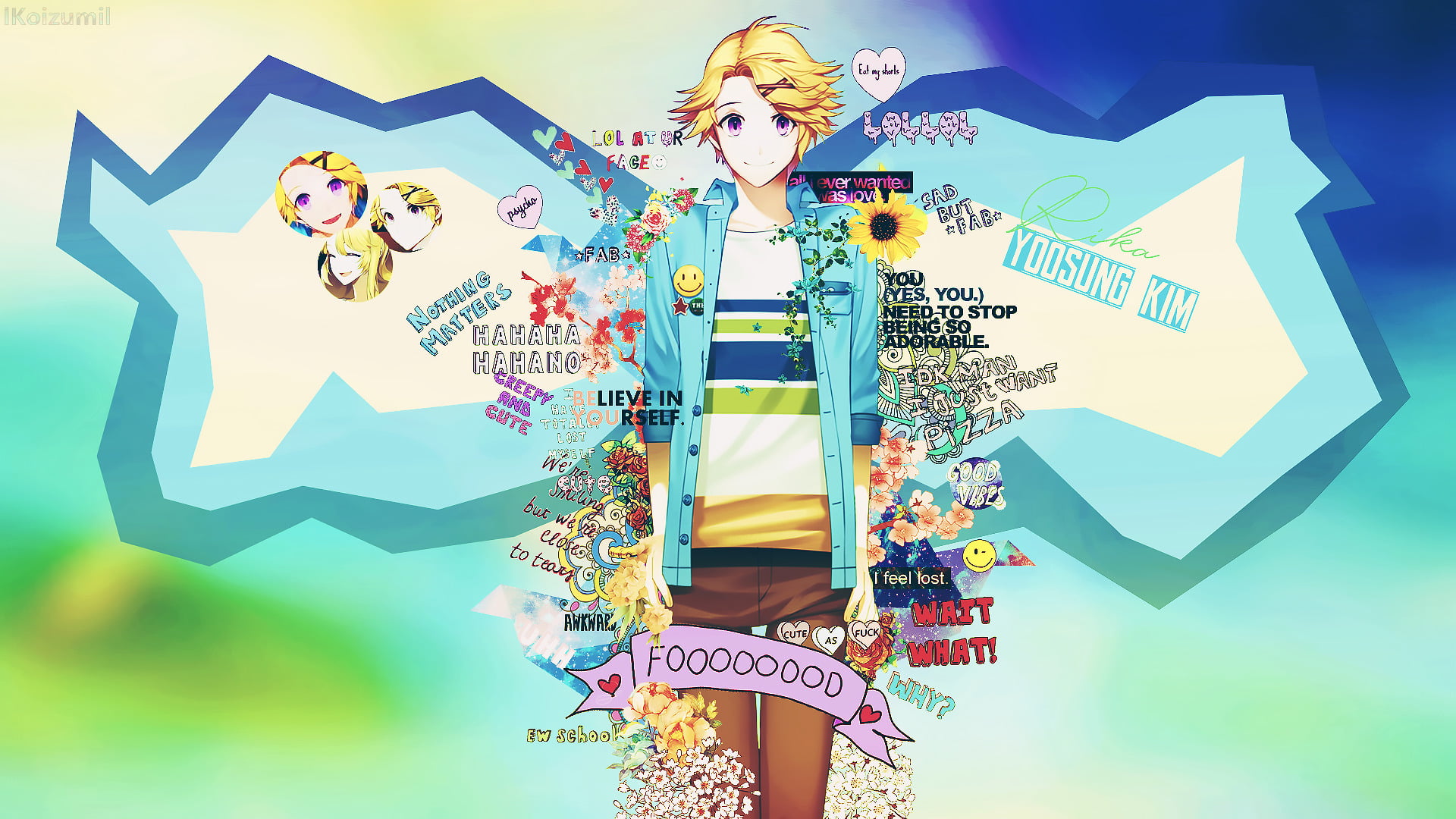 Anime Mystic Messenger text communication western script 2k