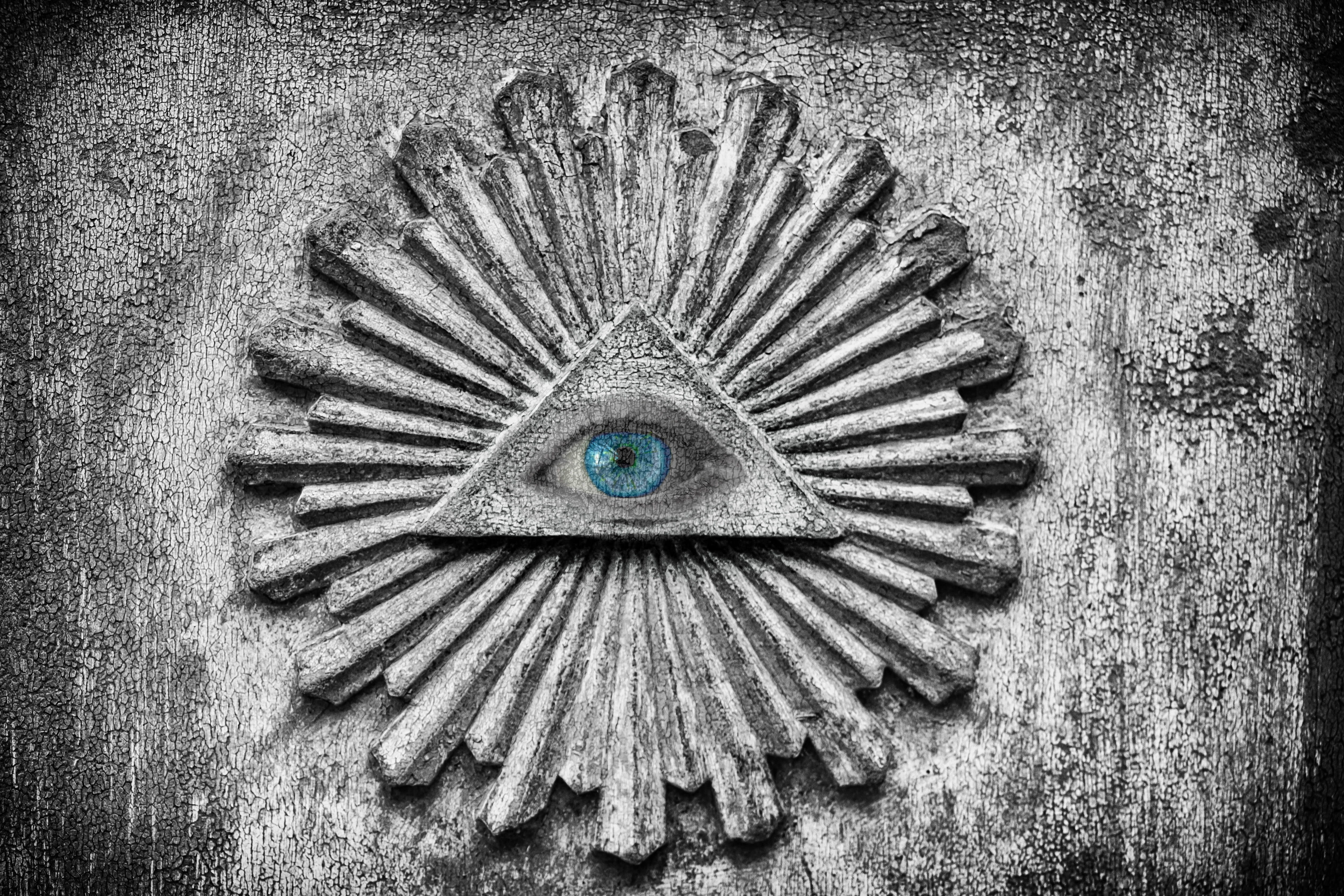 eye illuminati iris conspiracy symbol weird mysterious 2k 4k 5k