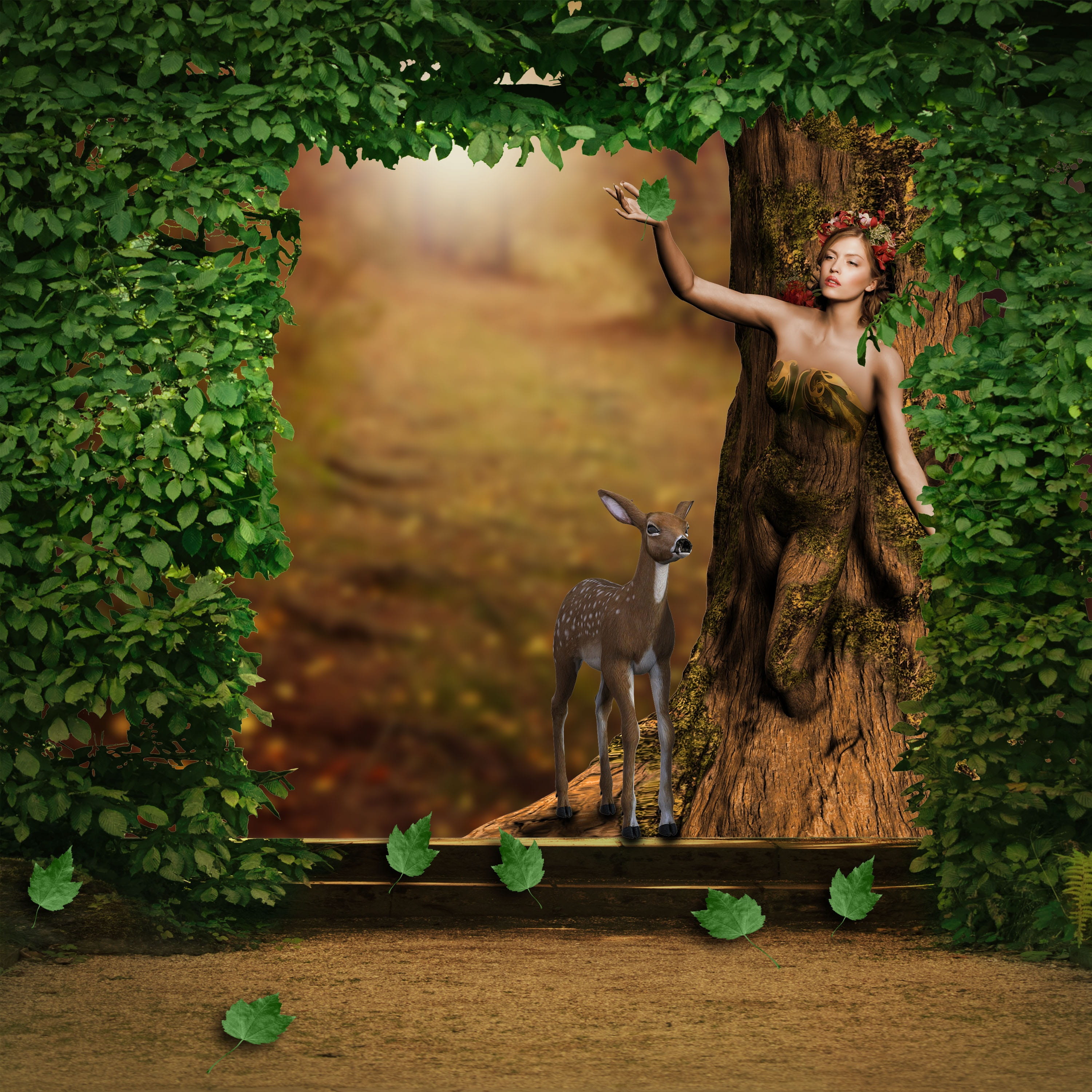 fantasy fairy tale mystic dream women magic plant young adult 2k