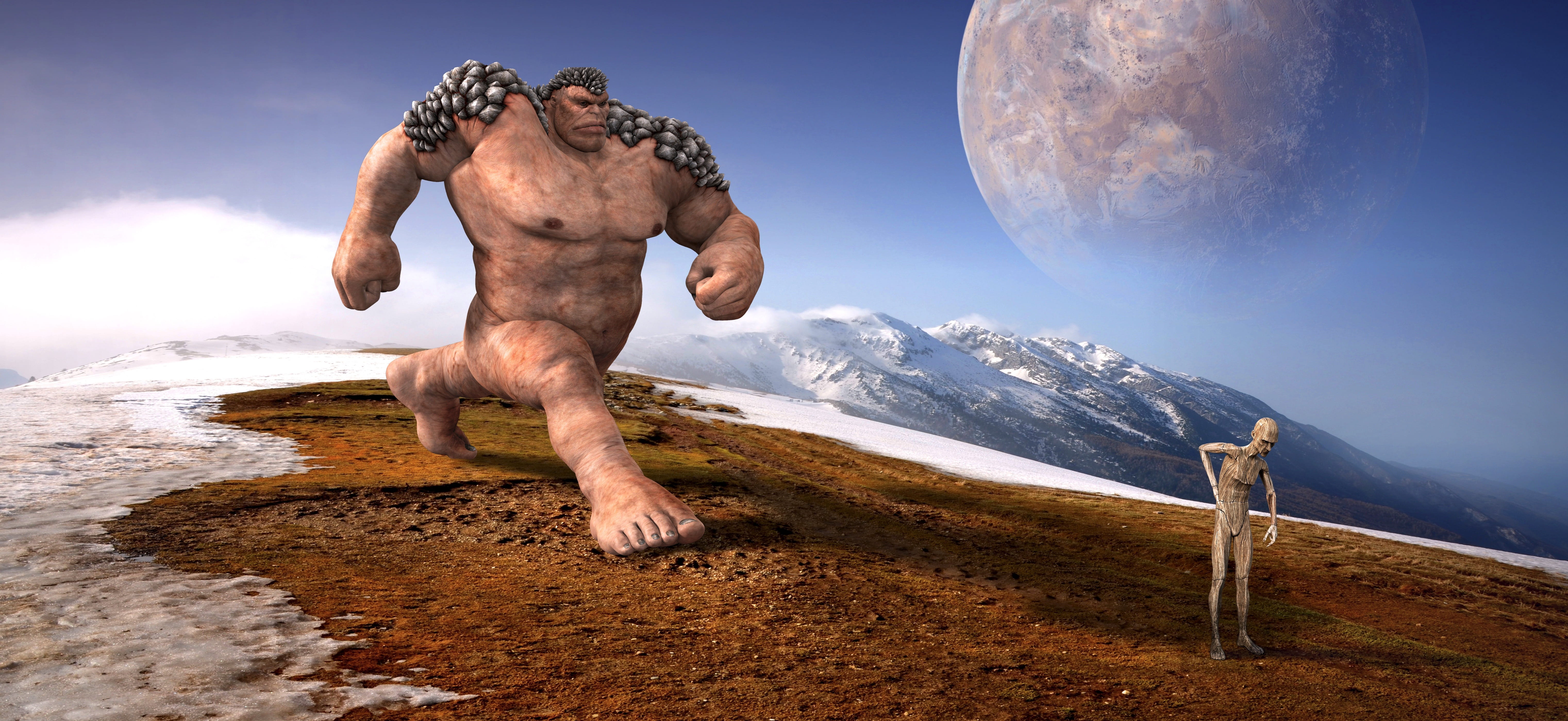 fantasy science fiction giant surreal photomontage fairy tales 2k 4k 5k