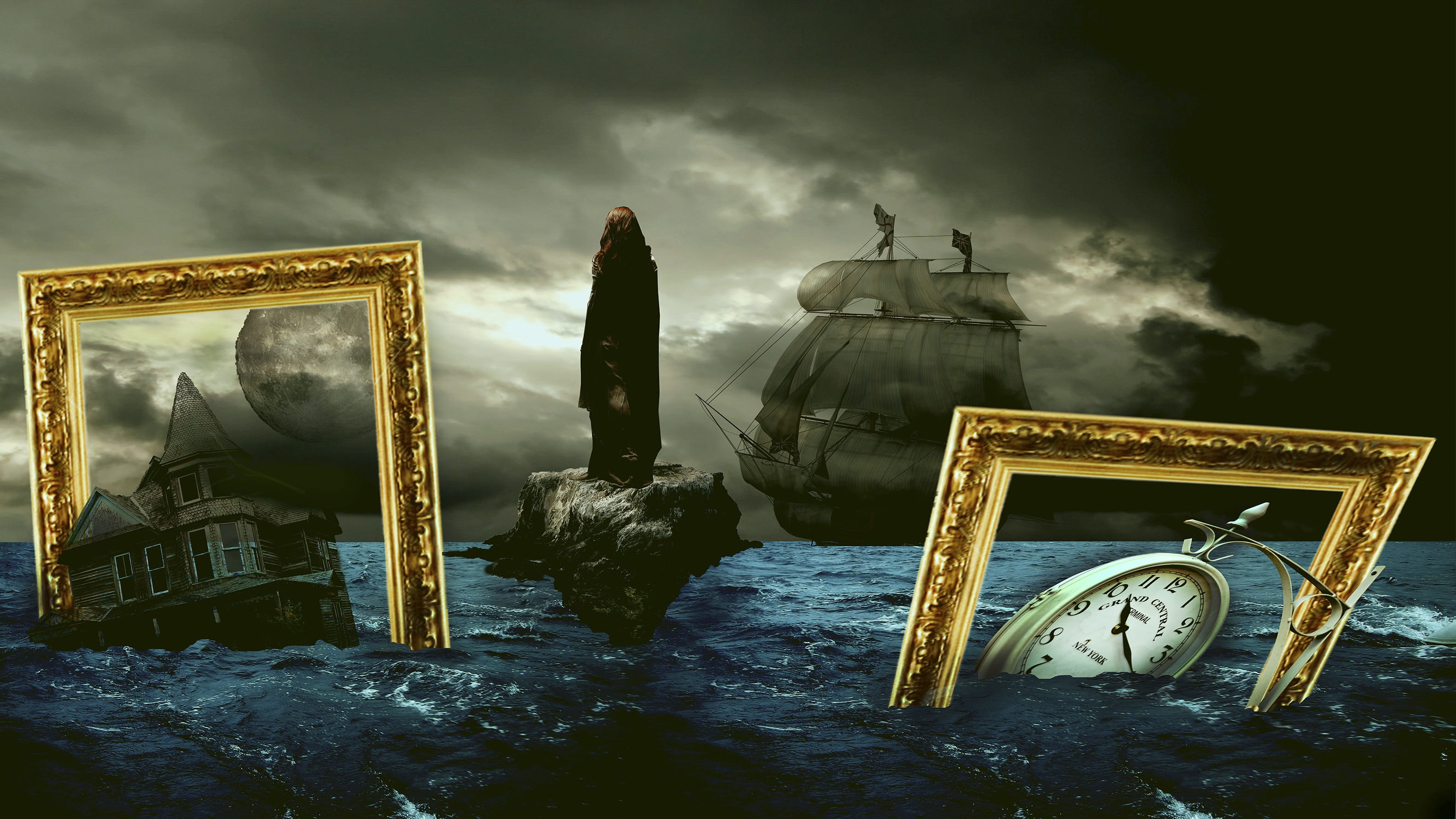 fantasy surreal landscape mysterious magic surrealism 2k