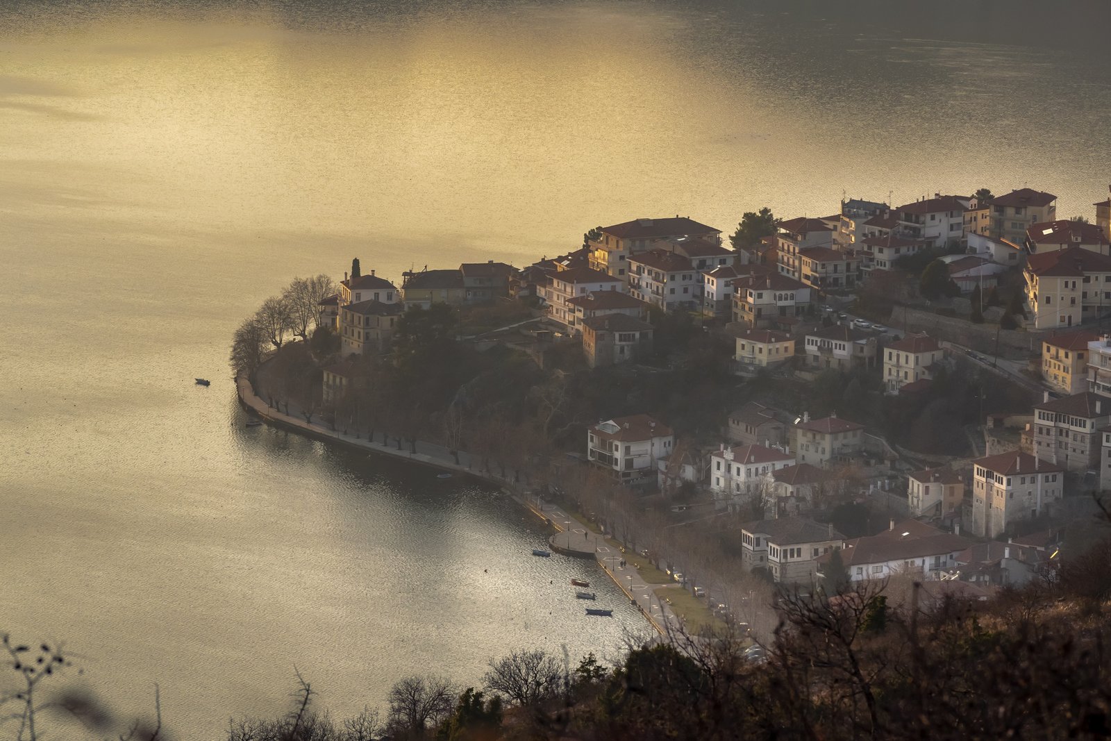 kastoria greece nature lake landscape mood water atmosphere 2k 4k 5k