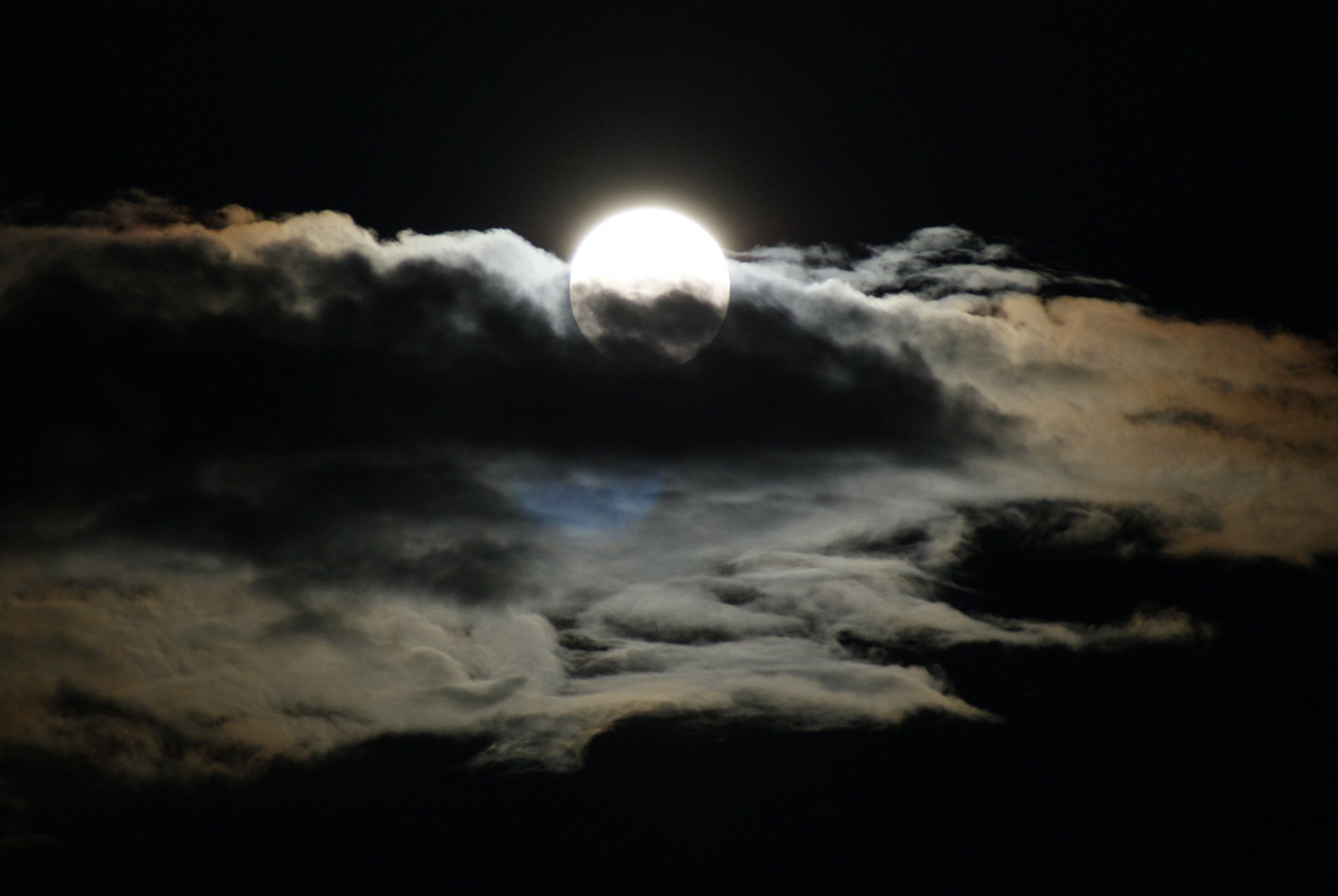photo of full moon with clouds night sky atmosphere mood 2k 4k