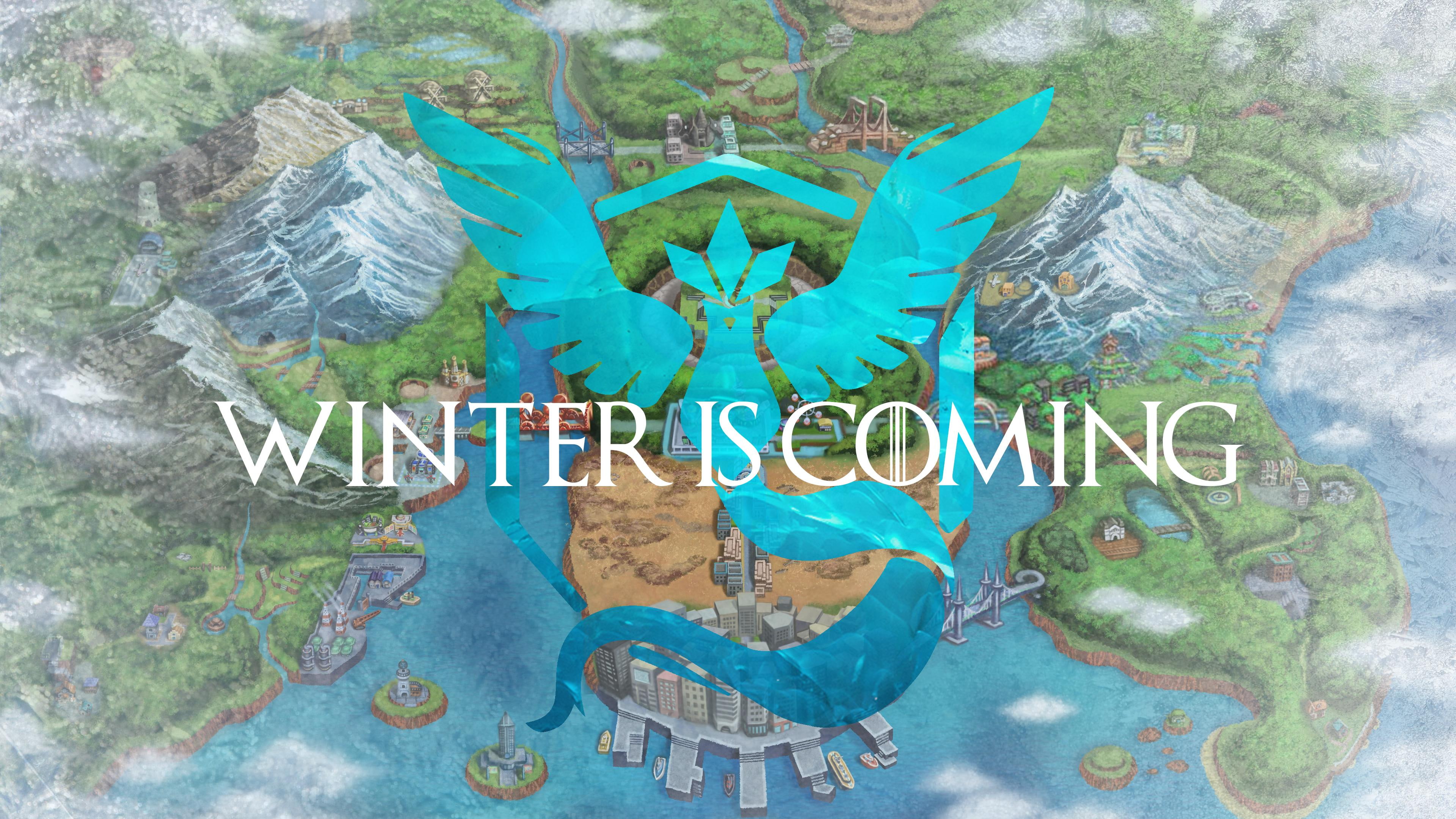 Team Mystic Winter is Coming Pokemon Go Blue 2k 4k