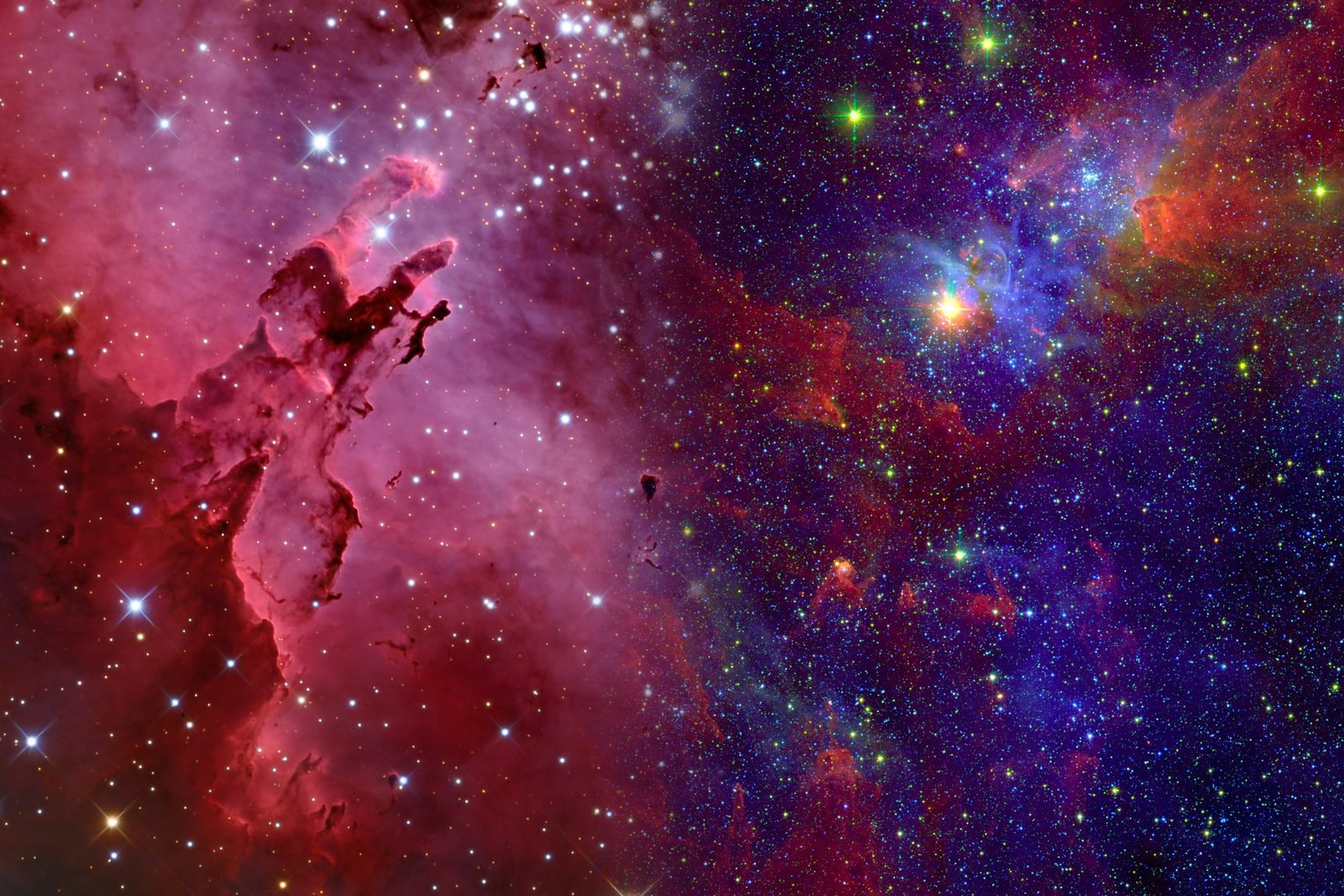 Universe illustration nebula wallpaper galaxy space atmosphere 2k