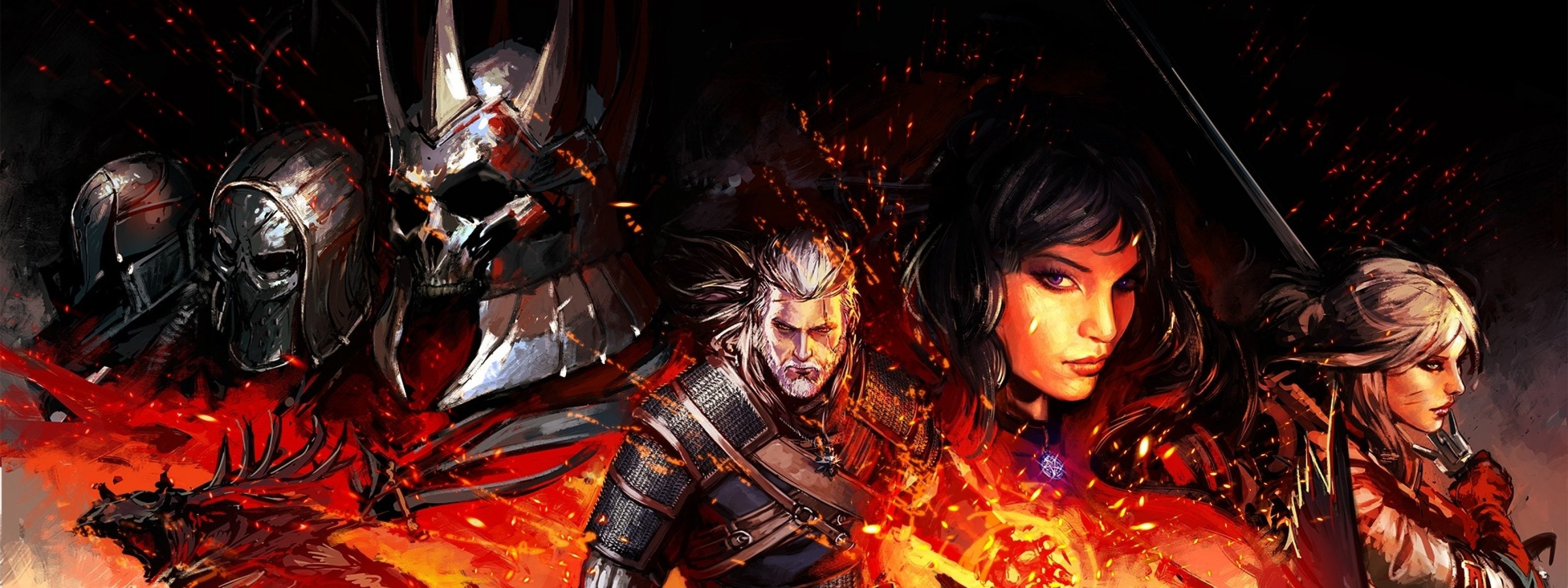 px action Dark dual fantasy Fighting Hunt multi widescreen dualmonitor dualscreen 2k