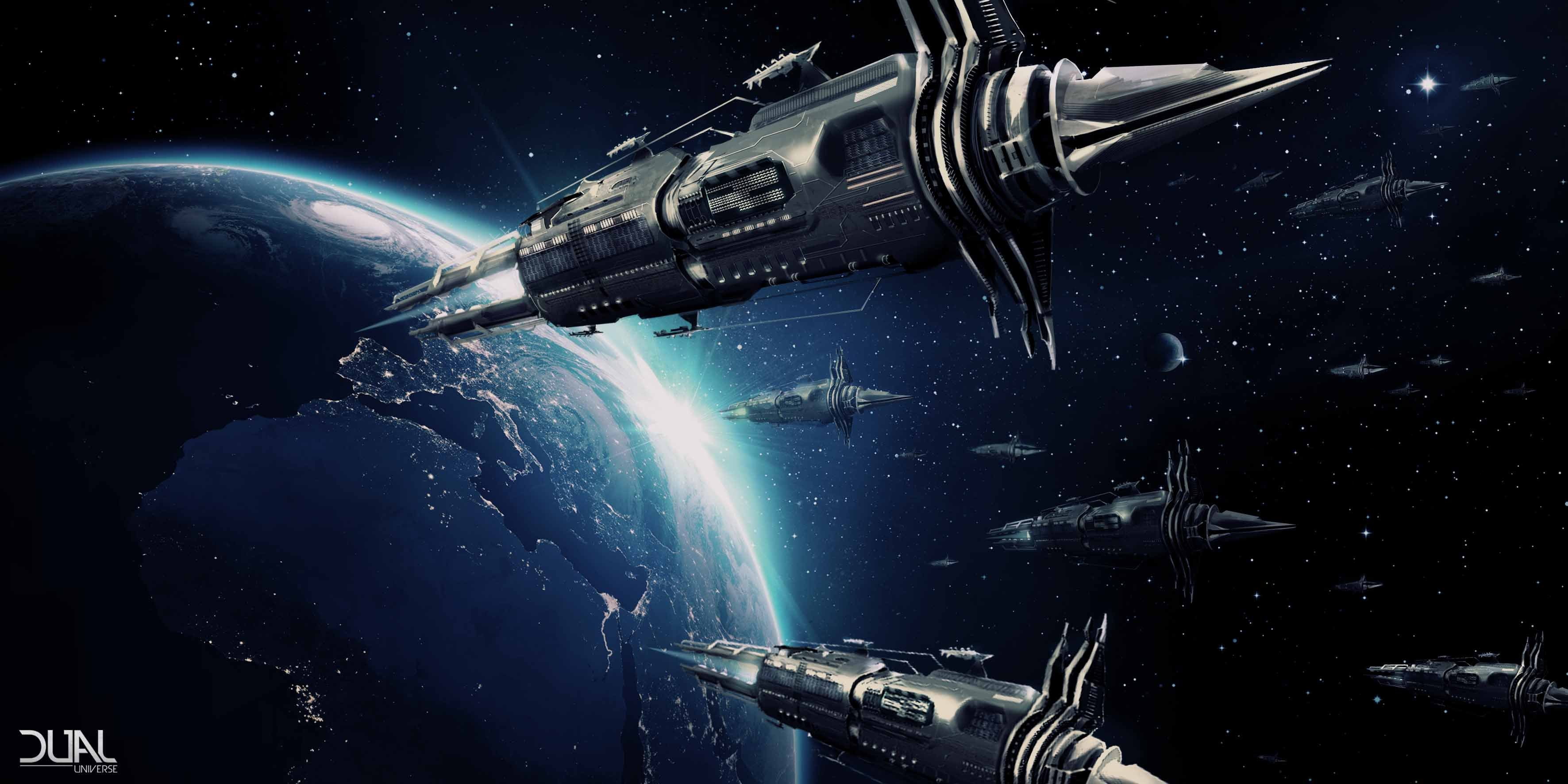 px adventure artwork dual fi Futuristic mmo widescreen dualmonitor dualscreen 2k 4k