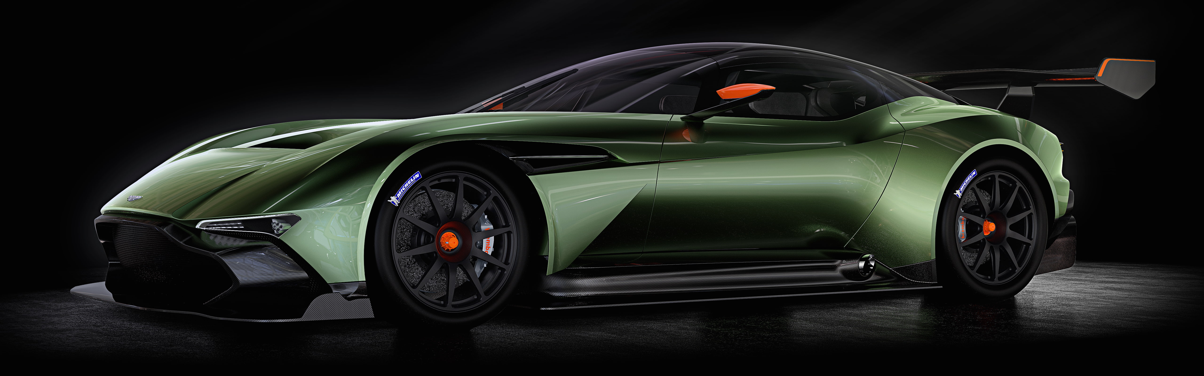 Aston Martin Vulcan car vehicle spotlights dual monitors widescreen dualmonitor dualscreen 2k 4k 5k