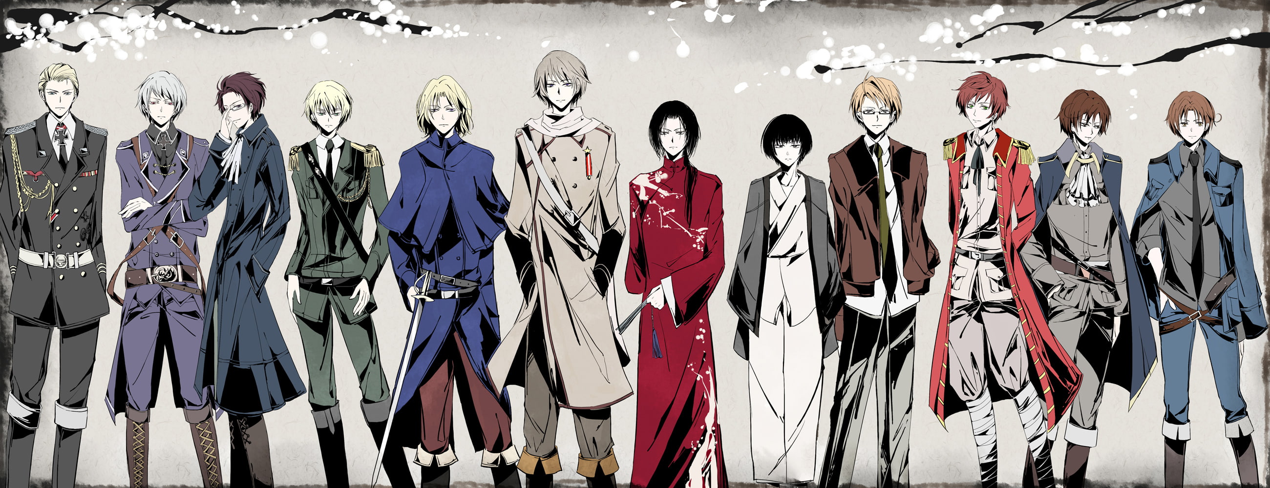 axis dual hetalia multi powers widescreen dualmonitor dualscreen 2k